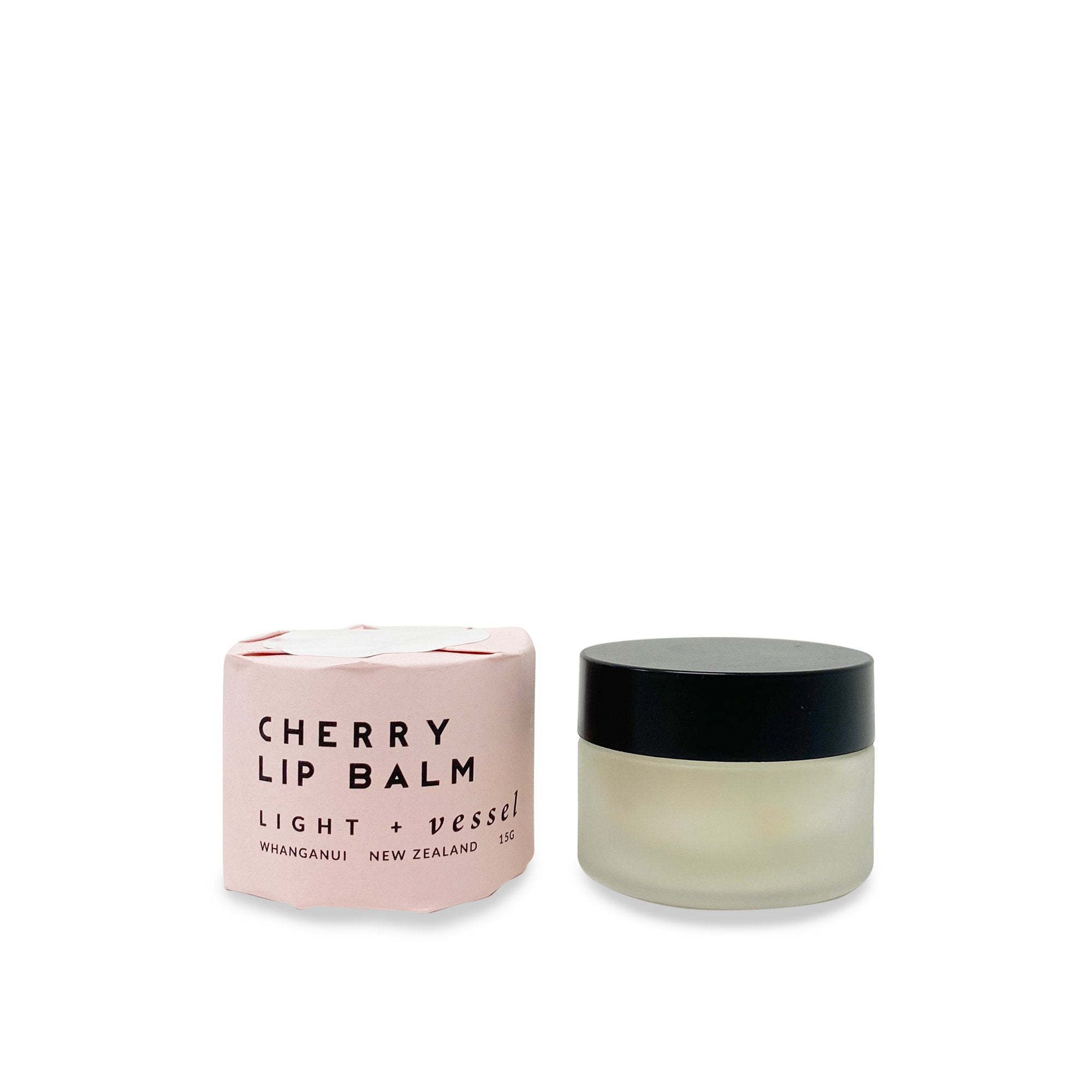 Lip Balm Glass Jar - Cherry
