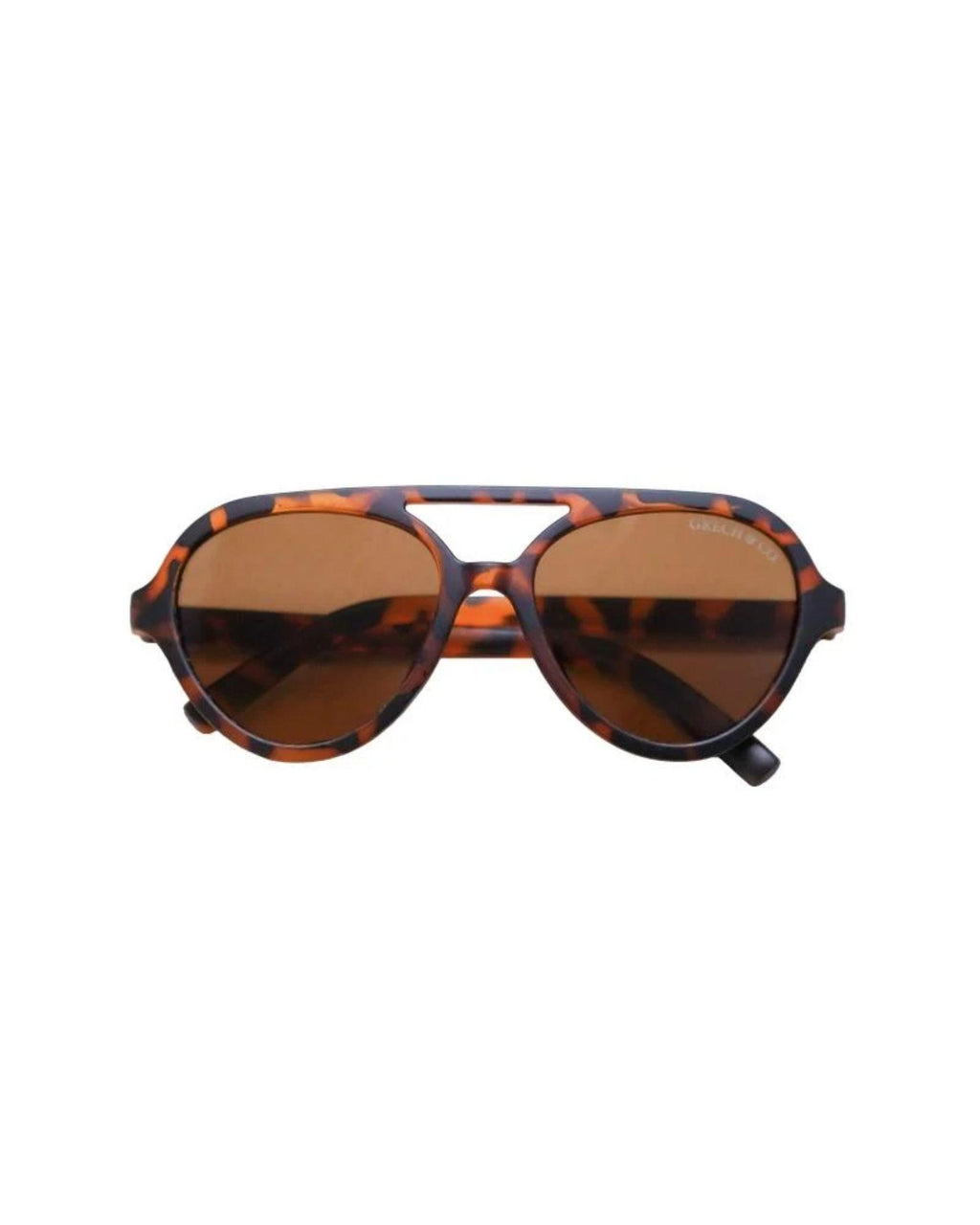 Polarized Unisex Aviator Sunglasses - Tort