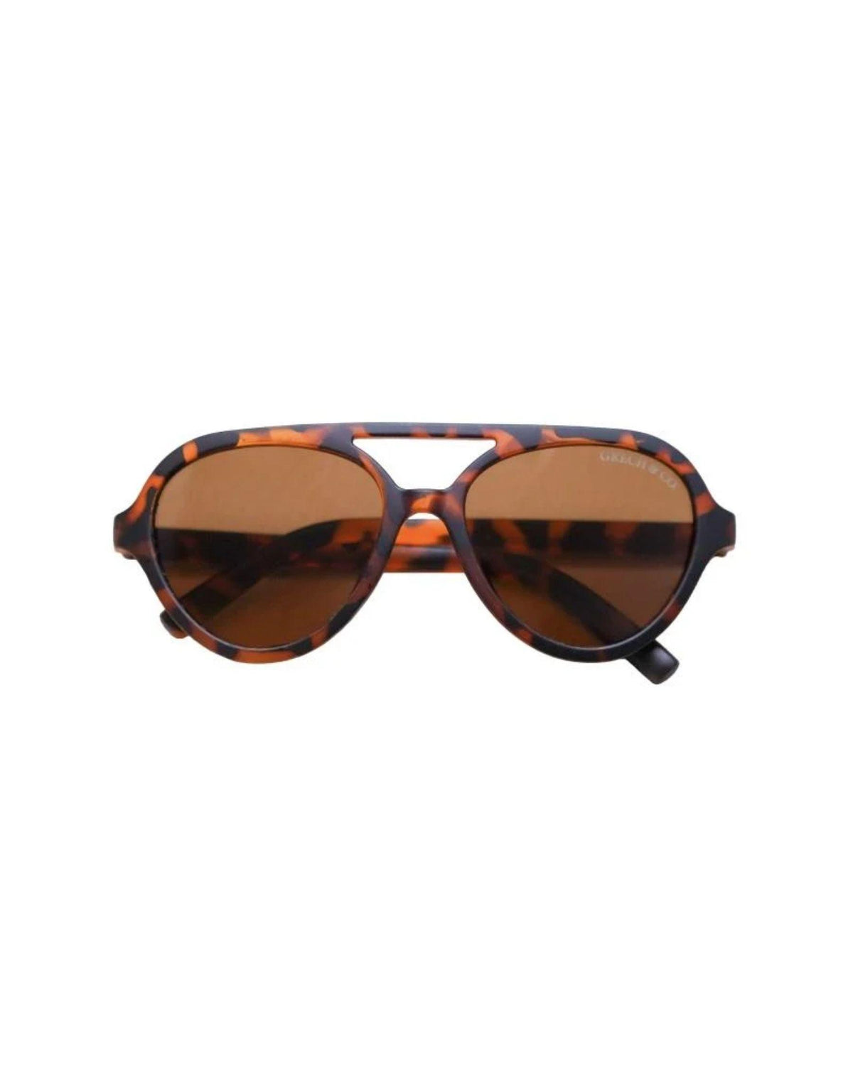 Polarized Unisex Aviator Sunglasses - Tort