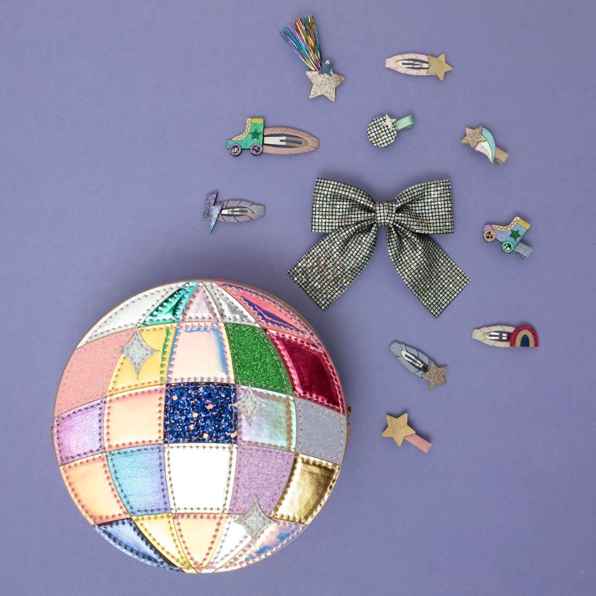 Large Hair Clip - Disco Bow