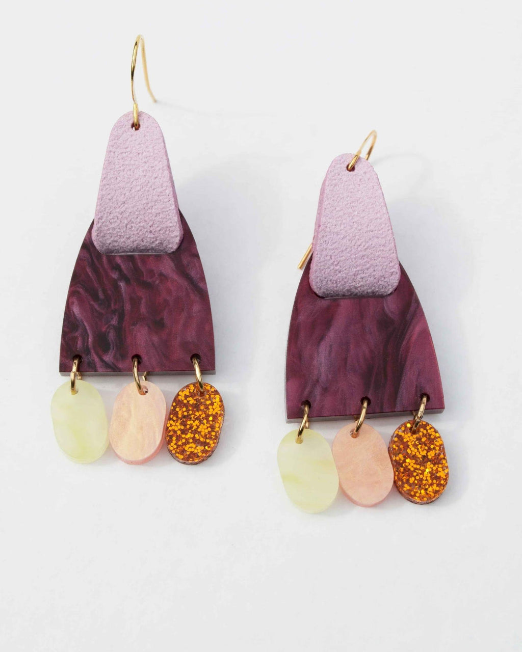 Salsa Earrings - Merlot