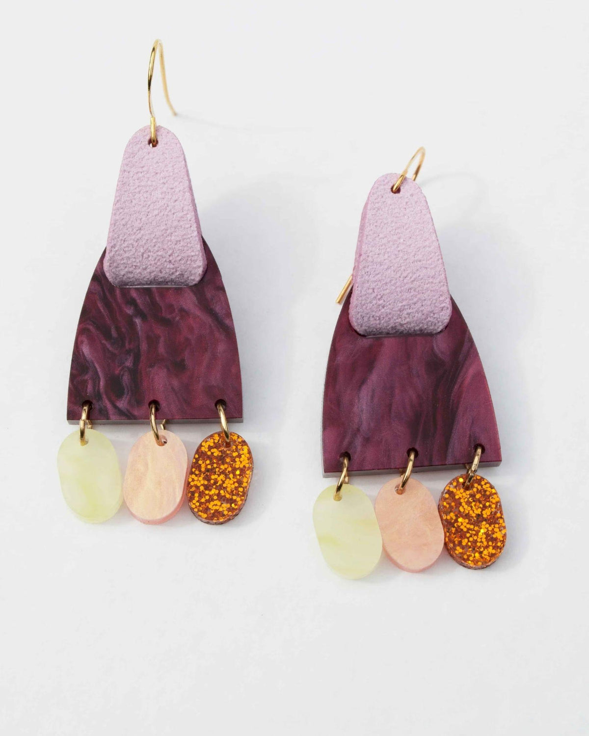 Salsa Earrings - Merlot