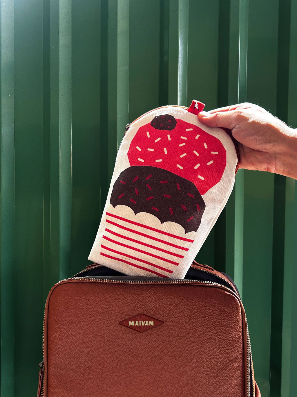 Canvas Pouch/Pencil Case - Ice Cream