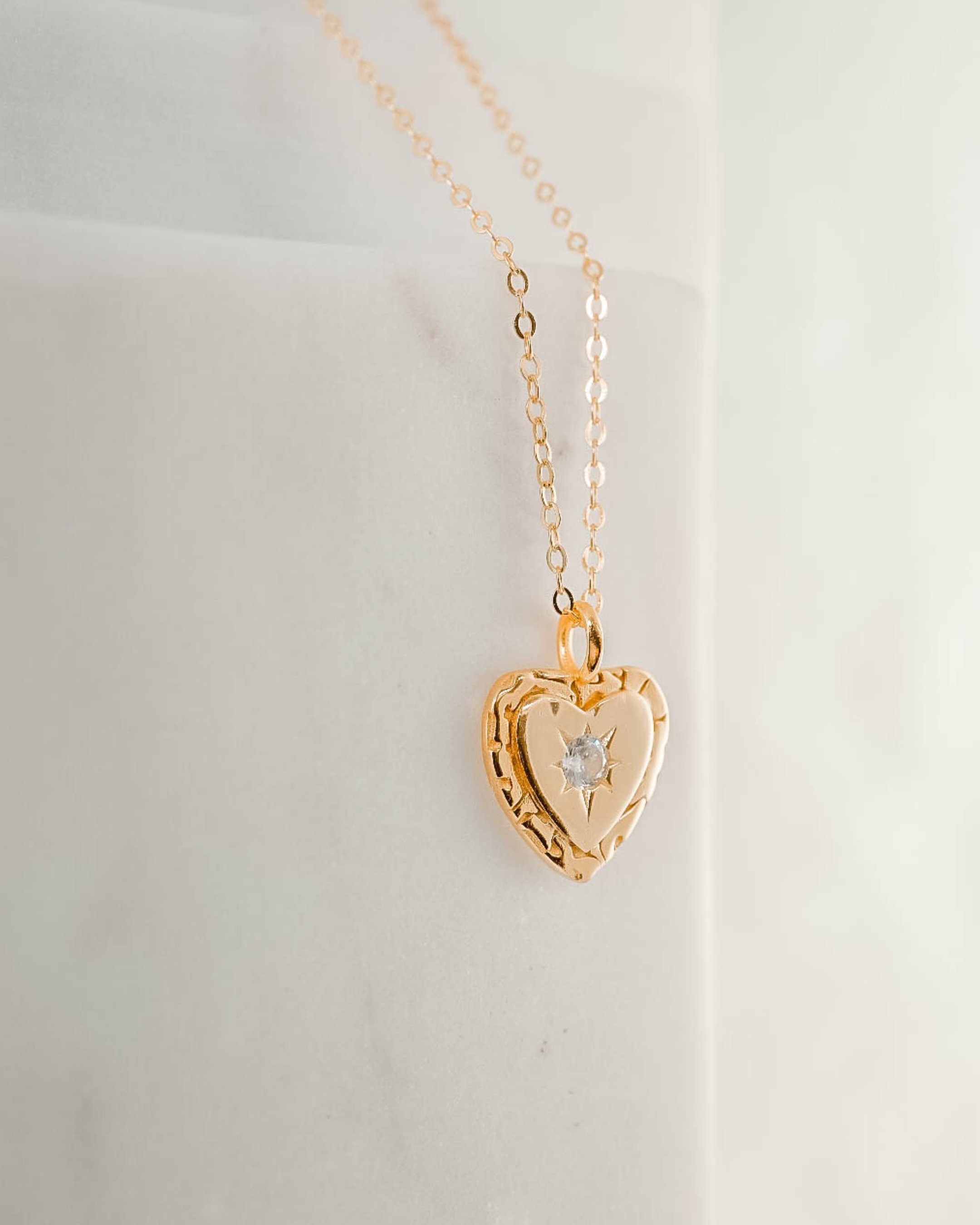 I Heart You Necklace - Gold