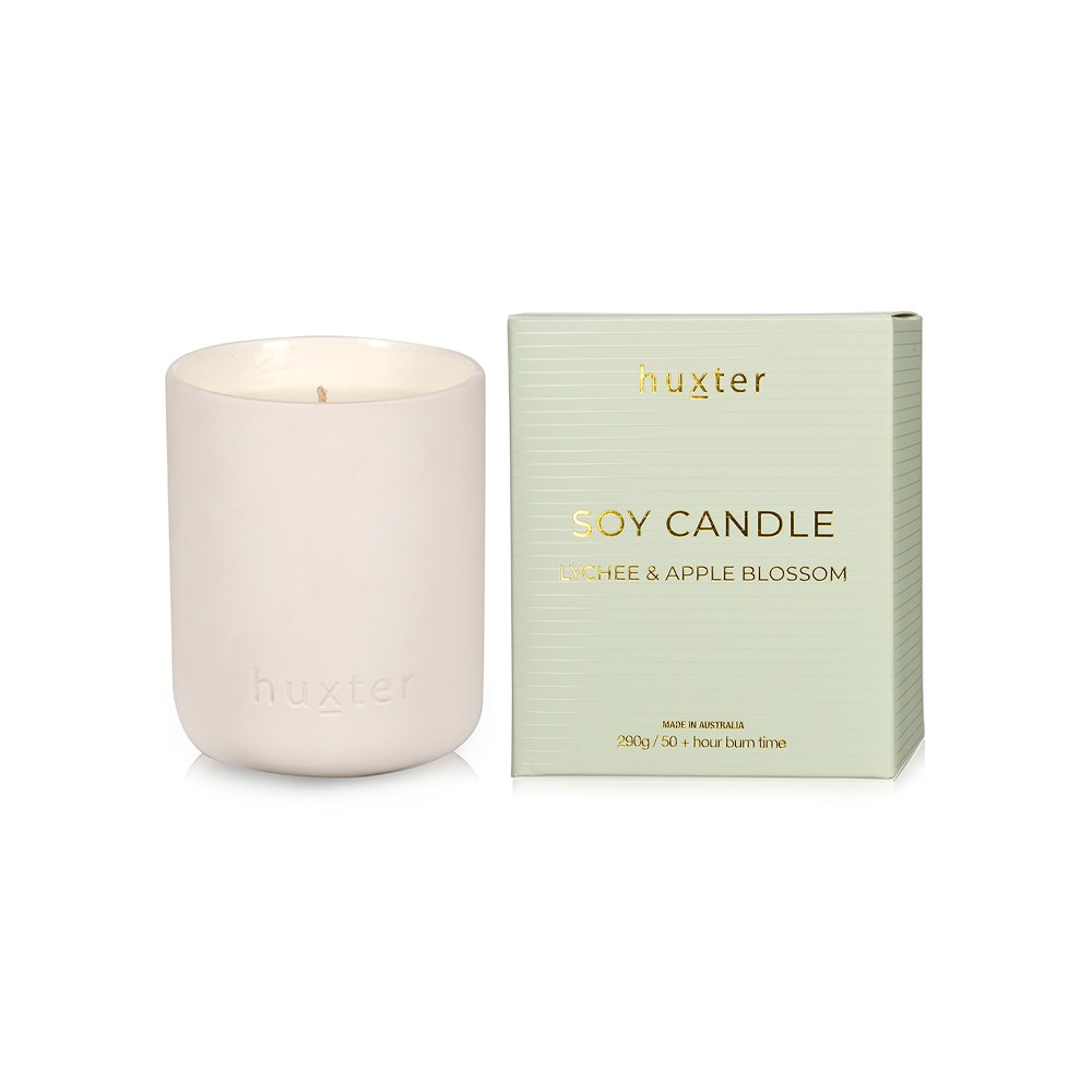 Scented Soy Candle 290gm - Lychee & Apple Blossom