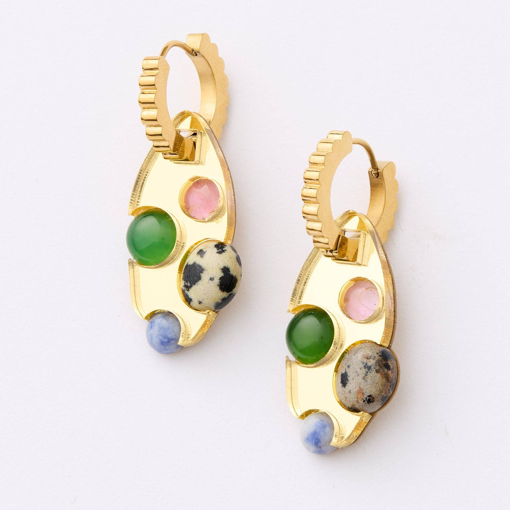 Athena Hoop Earrings - Gold