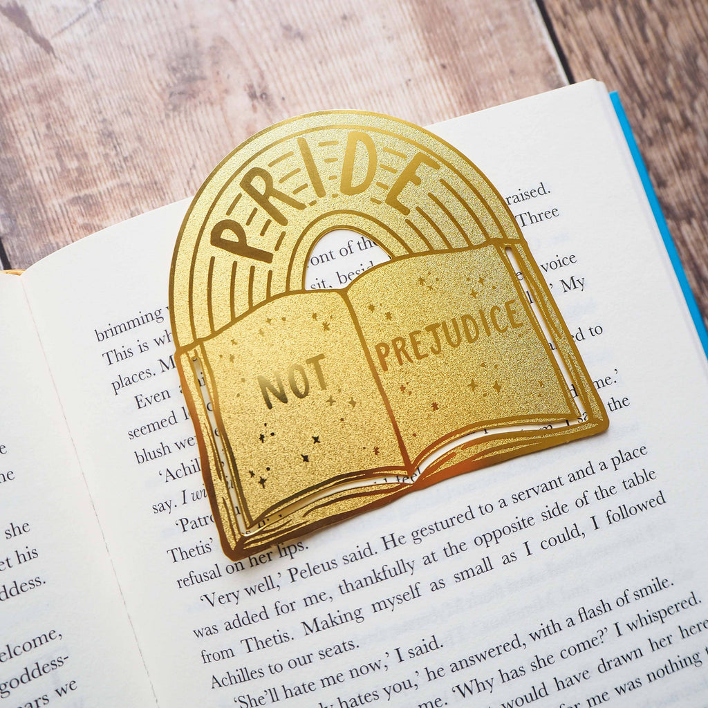 Brass Bookmark - Pride NOT Prejudice