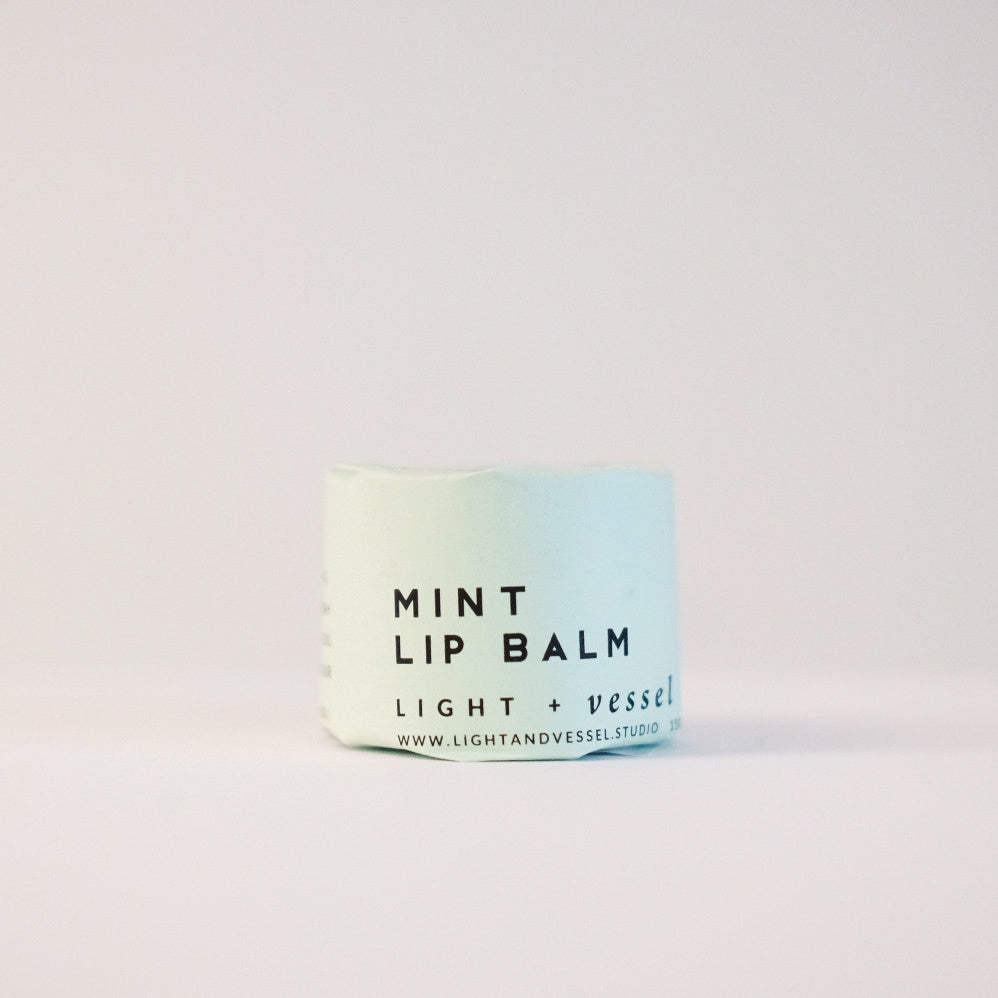 Lip Balm Glass Jar - Mint