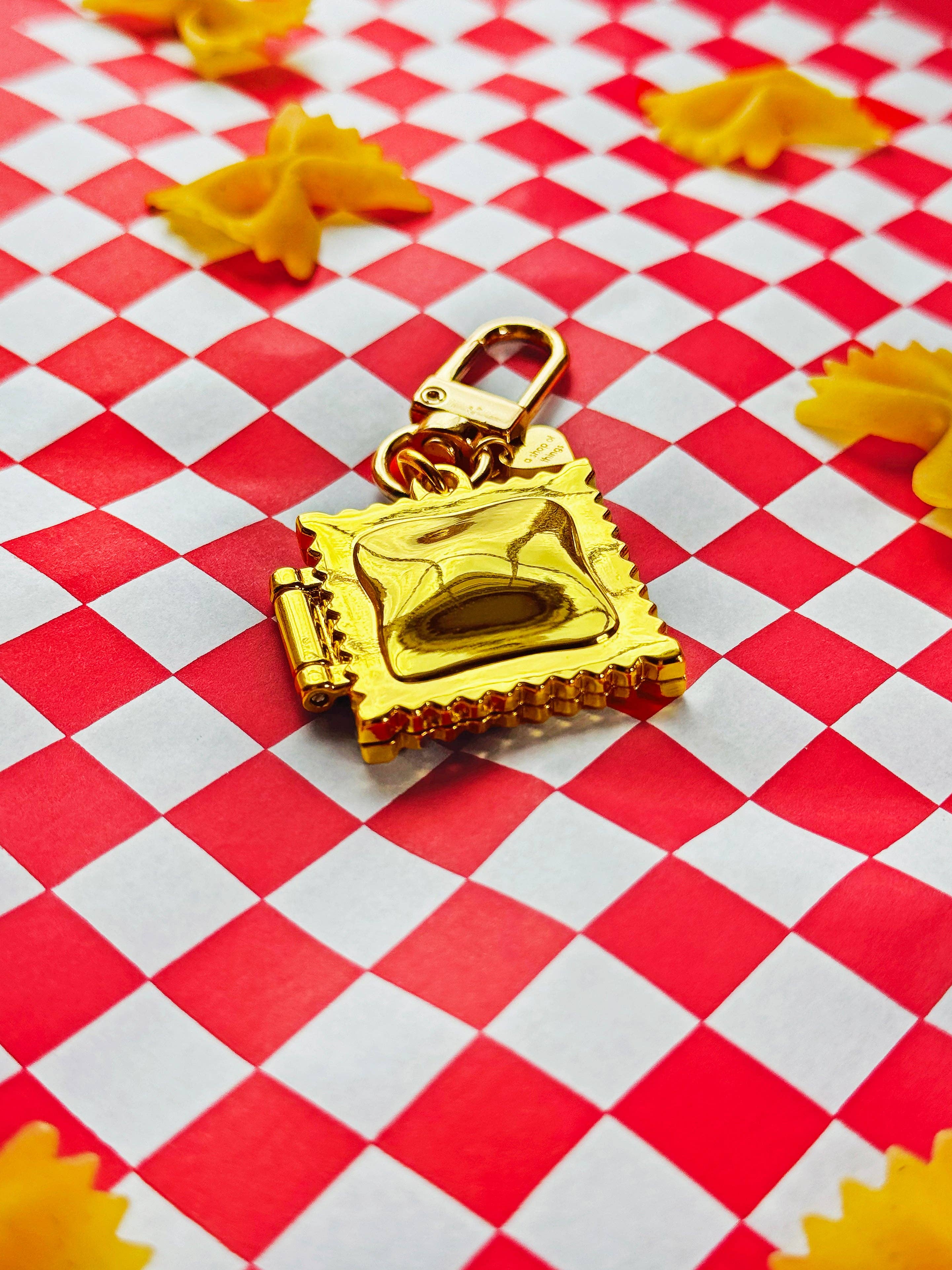 Keyring / Bag Charm - Ravioli Locket