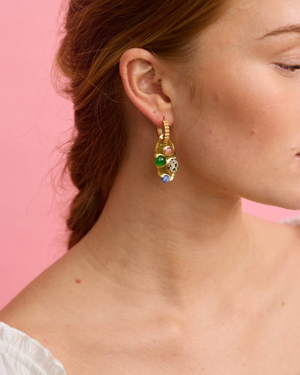 Athena Hoop Earrings - Gold
