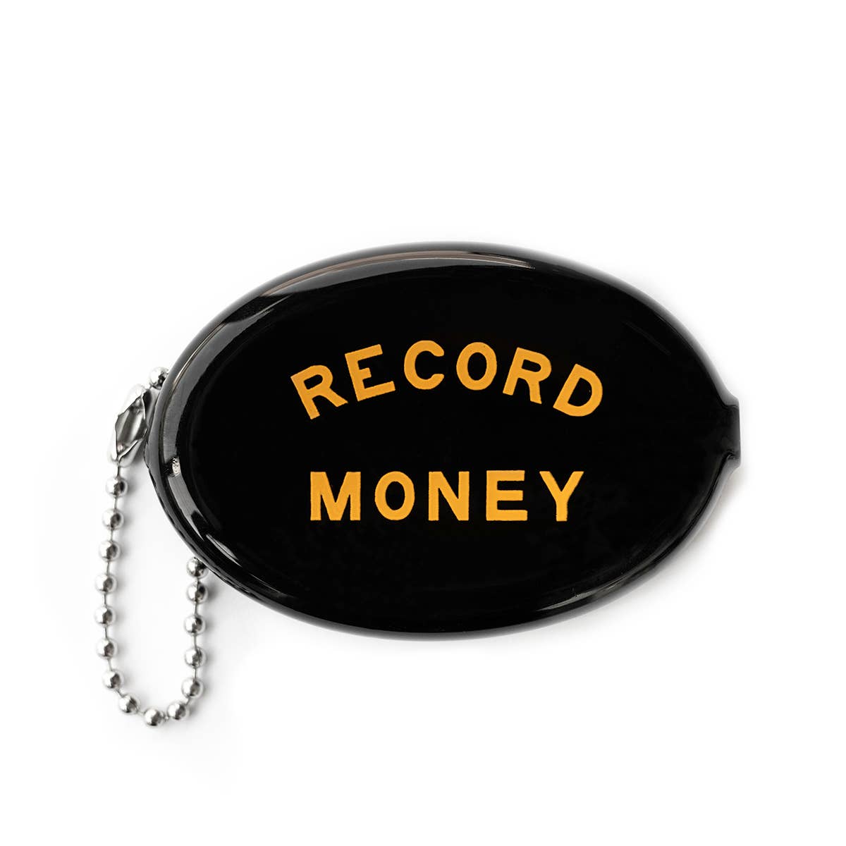 Coin Keyring Pouch - Record Money (Black)