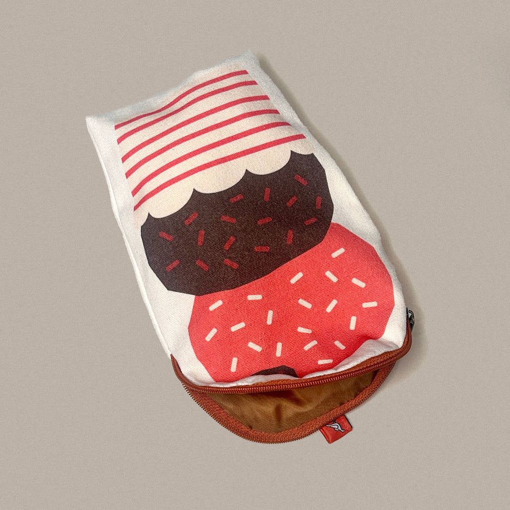 Canvas Pouch/Pencil Case - Ice Cream