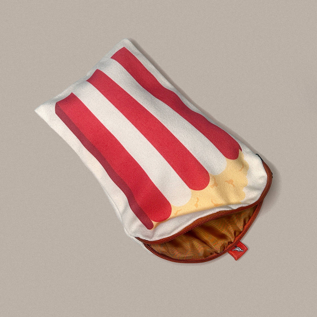Canvas Pouch/Pencil Case - Popcorn