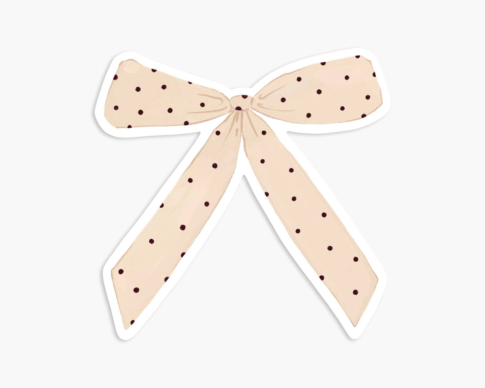 Vinyl Sticker - Dotty Bow