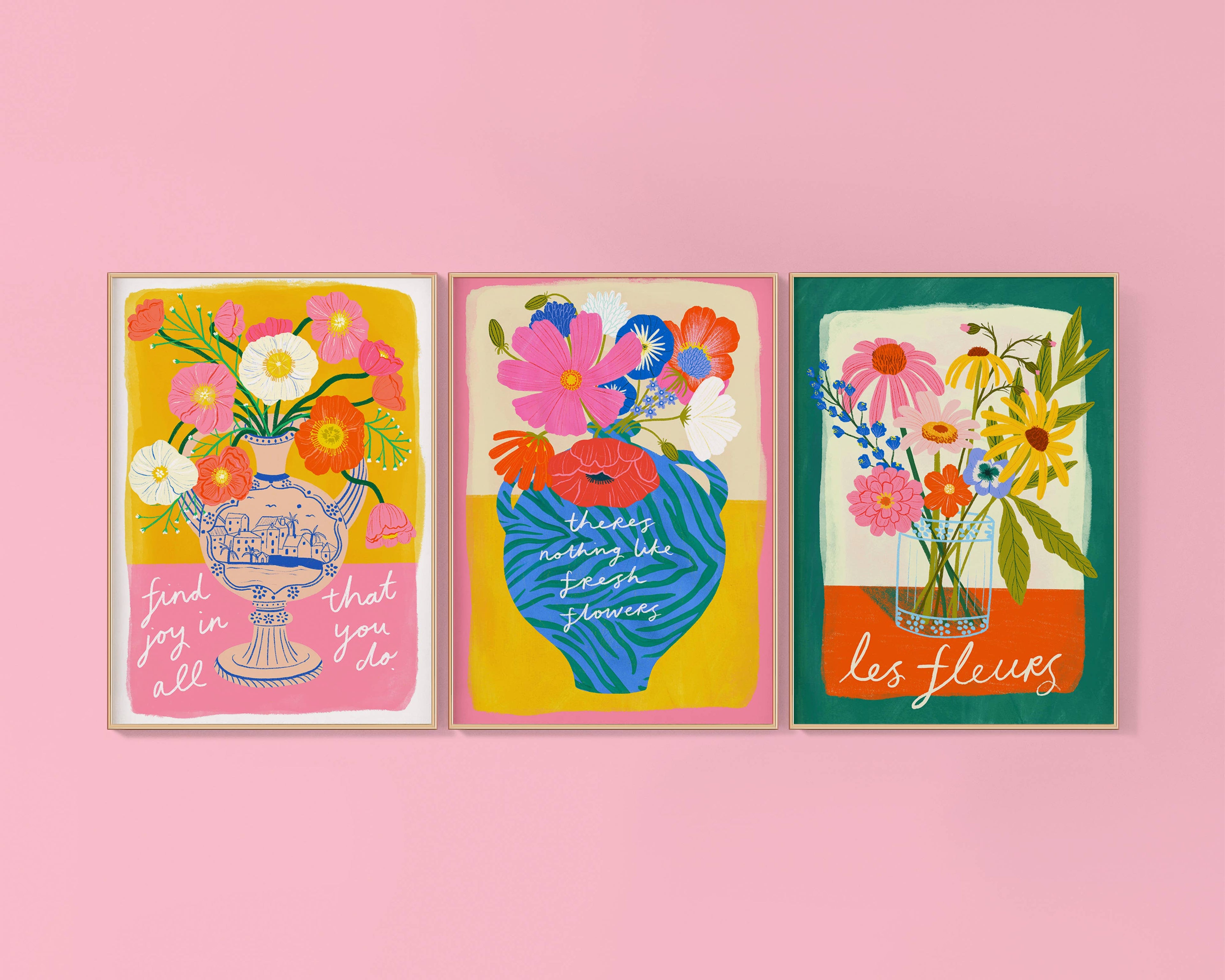A3 Art Print - Les Fleurs