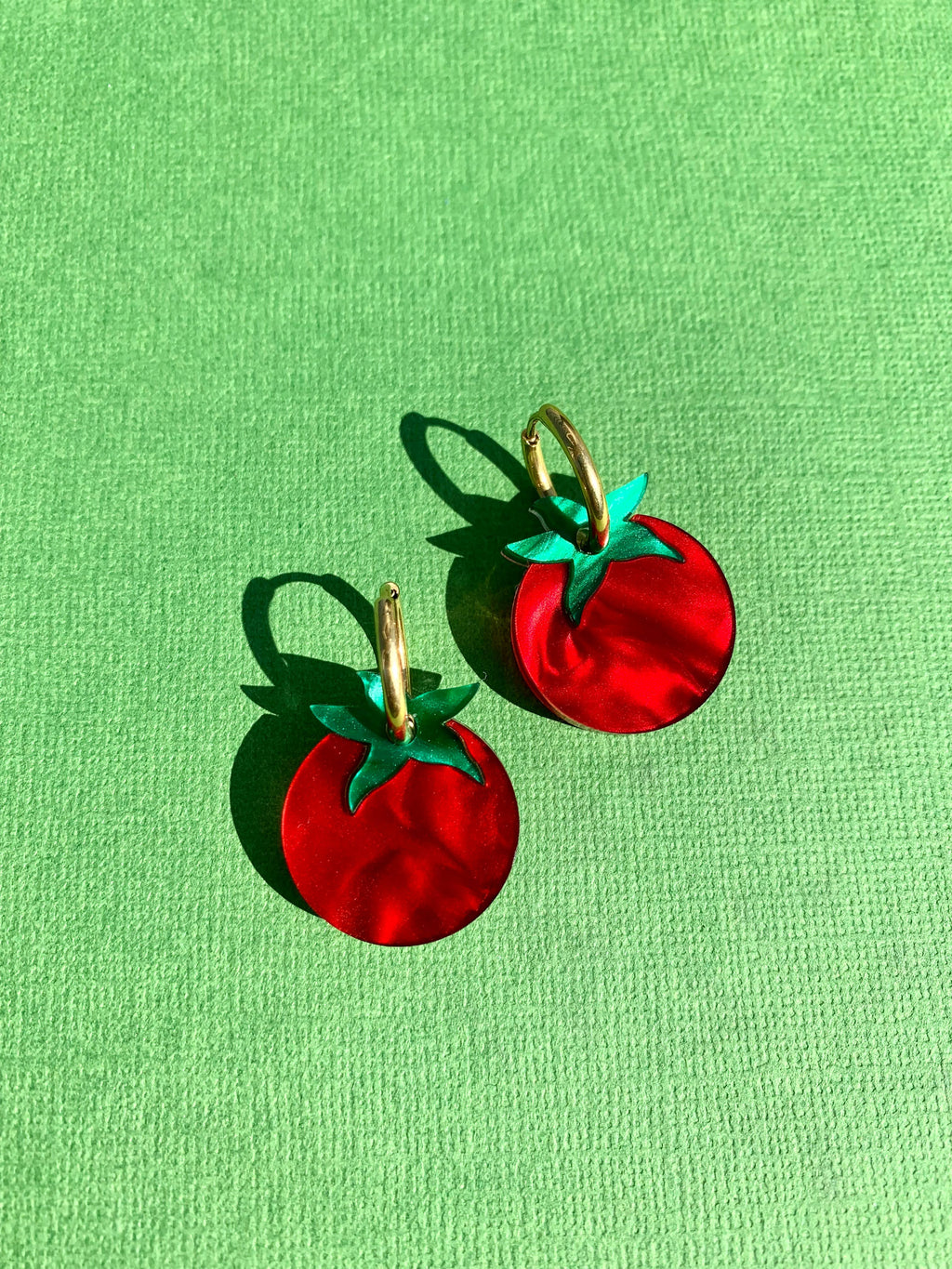 Acrylic Huggie Earrings - Tiny Tomato’s 