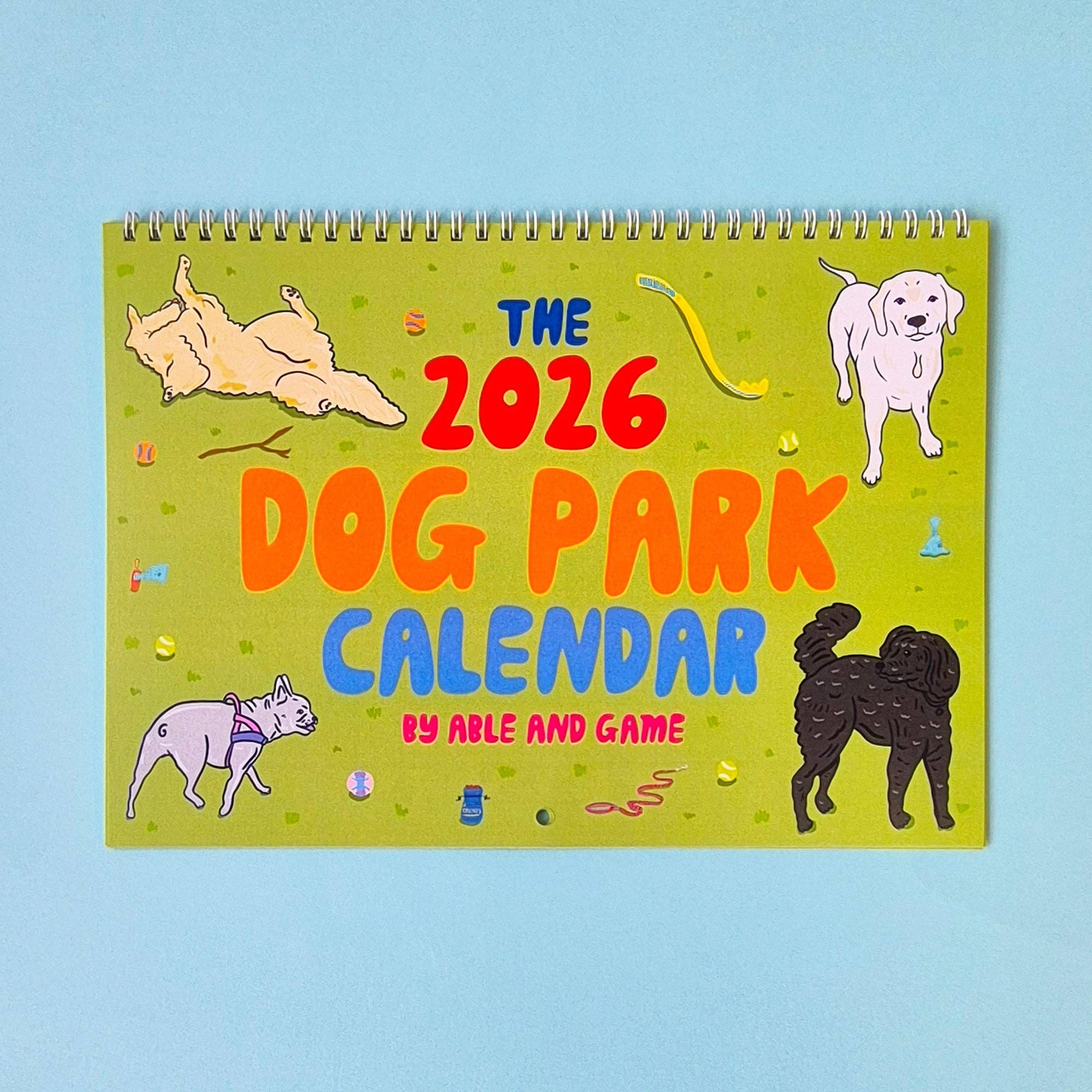 2026 Wall Calendar - Dog Park