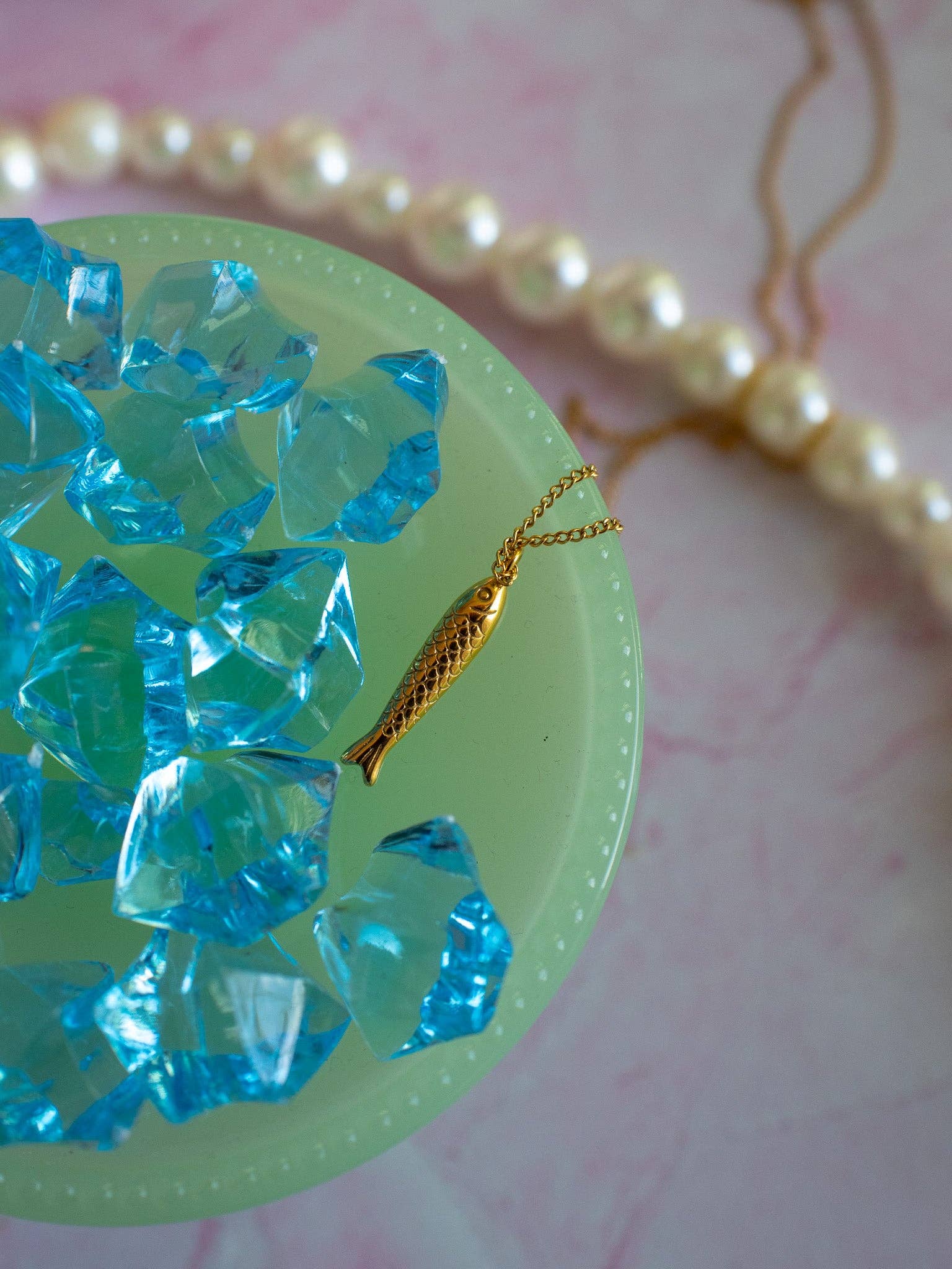 Fish Necklace - Gold
