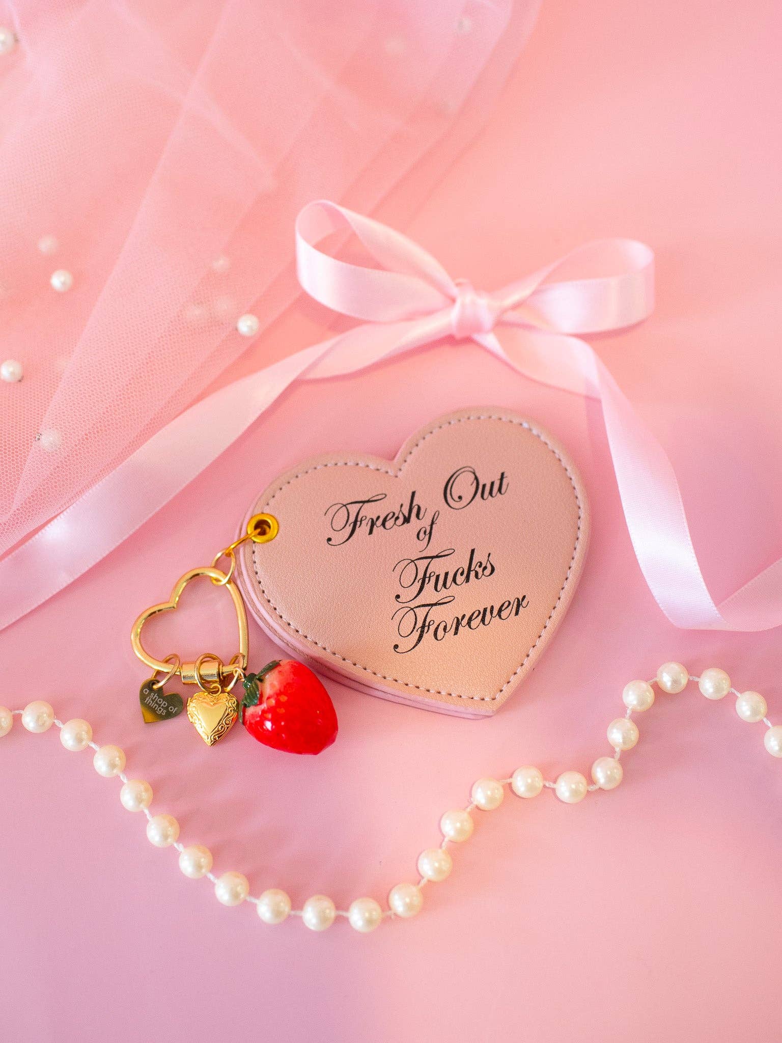 Keyring / Bag Charm - Fresh Out Of F*cks Mirror