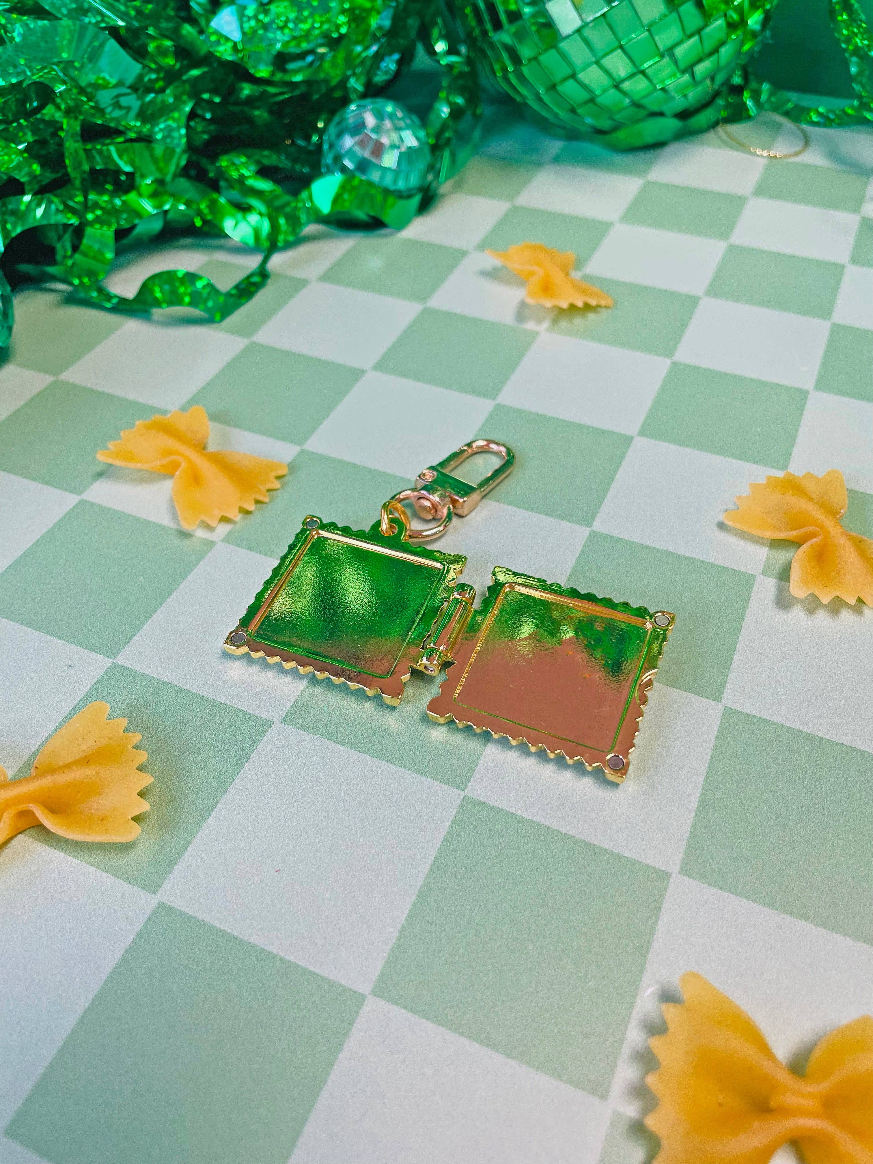 Keyring / Bag Charm - Ravioli Locket