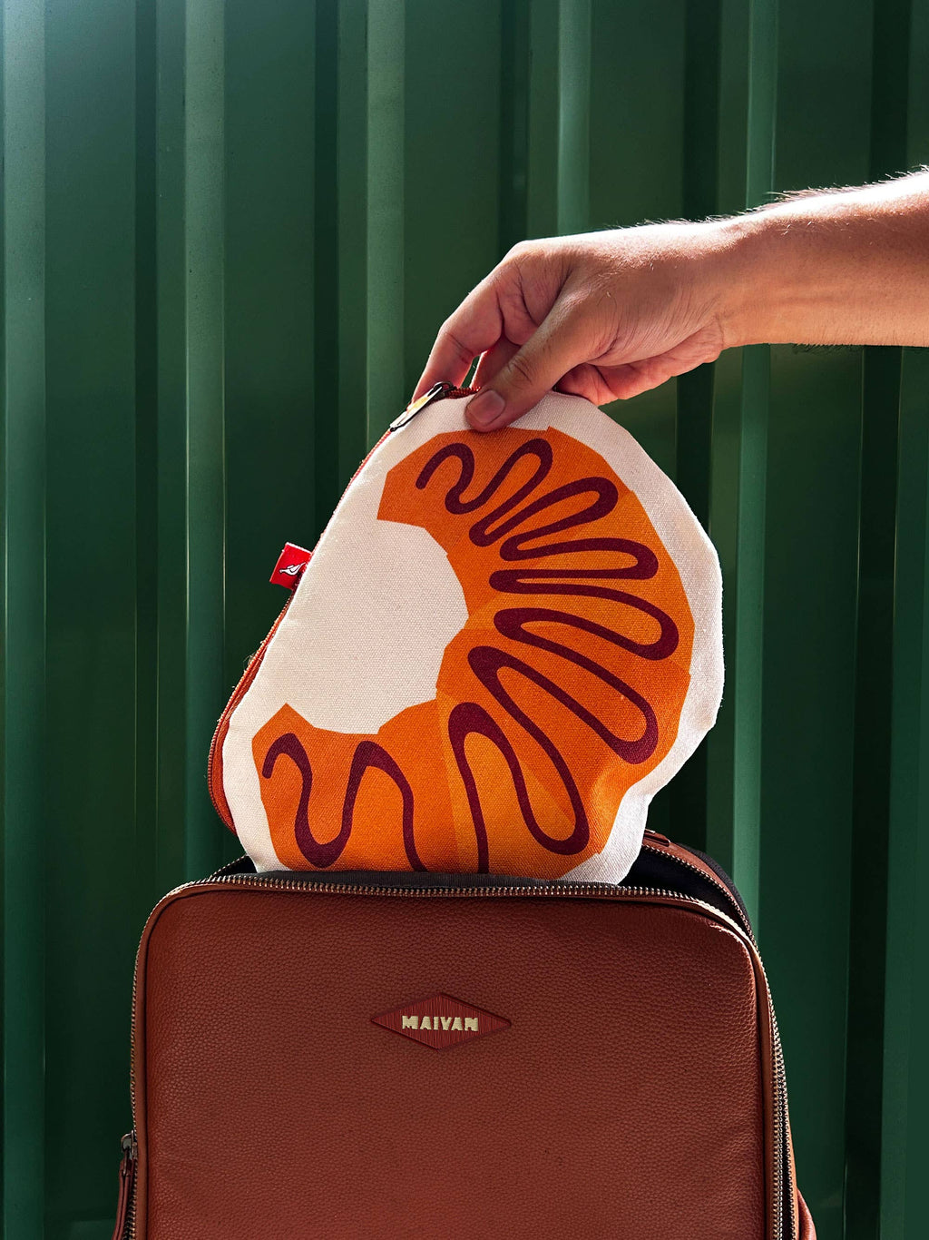 Canvas Pouch/Pencil Case - Croissant