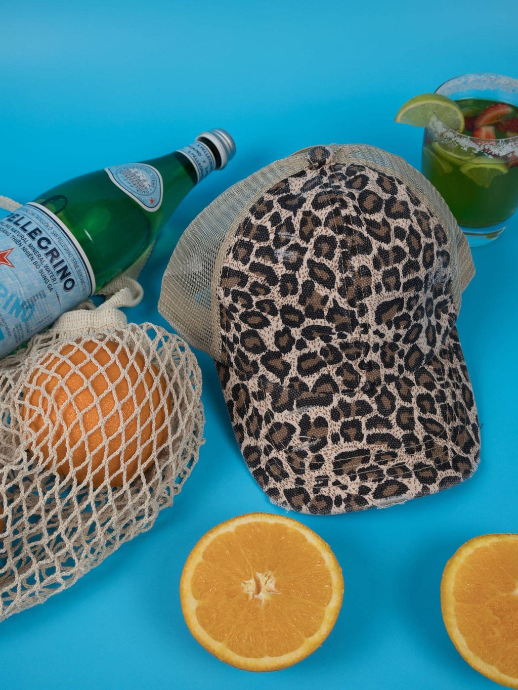 Vintage Cotton Cap - Leopard