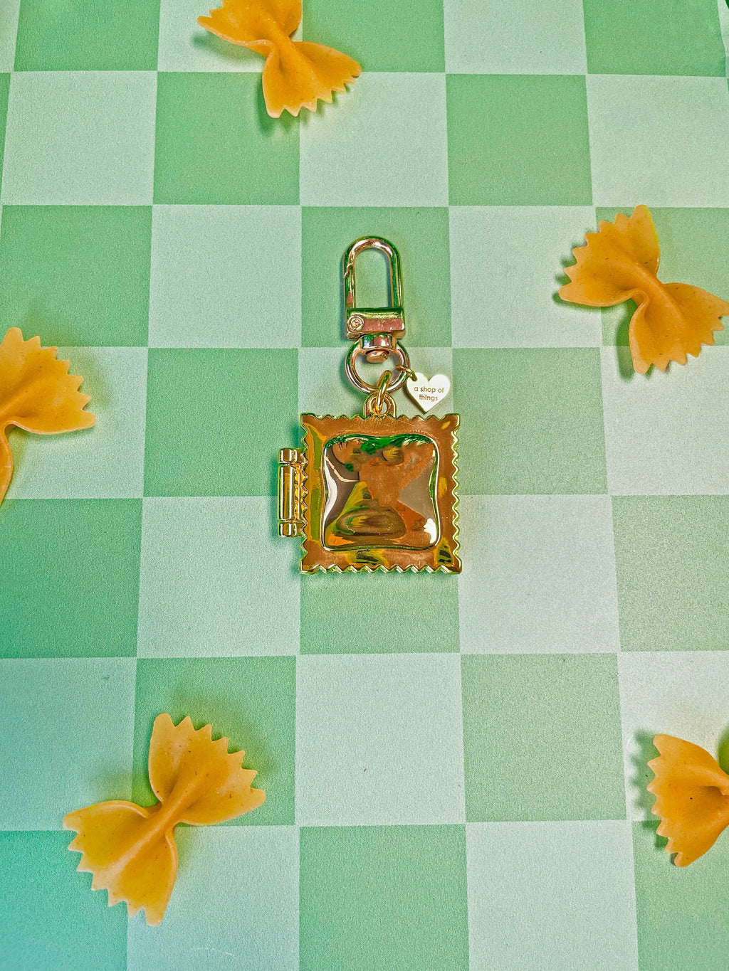 Keyring / Bag Charm - Ravioli Locket