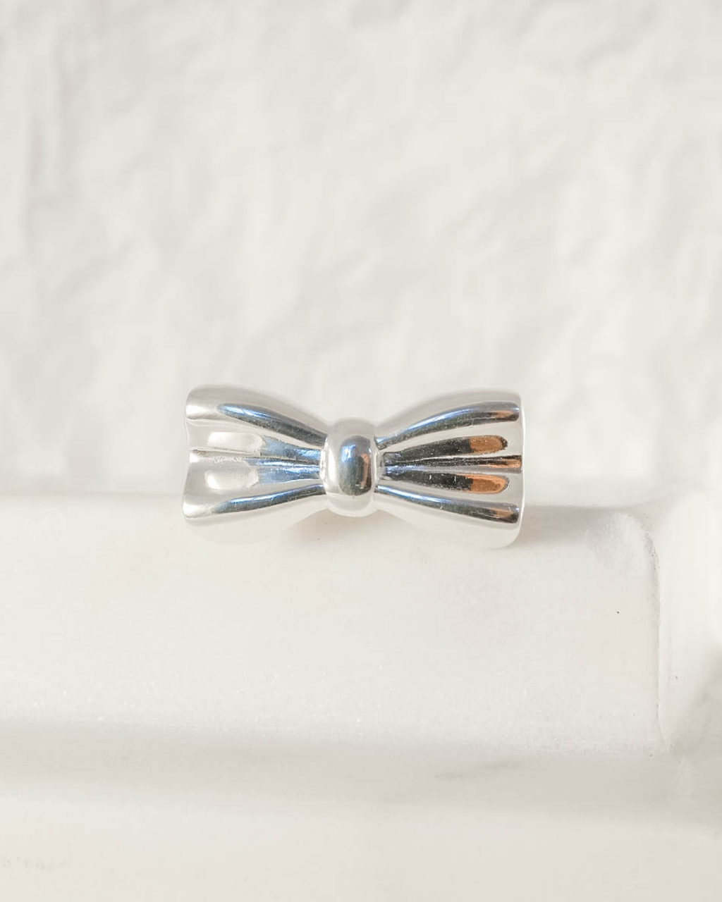 Put A Bow On It Adjustable Ring - Silver
