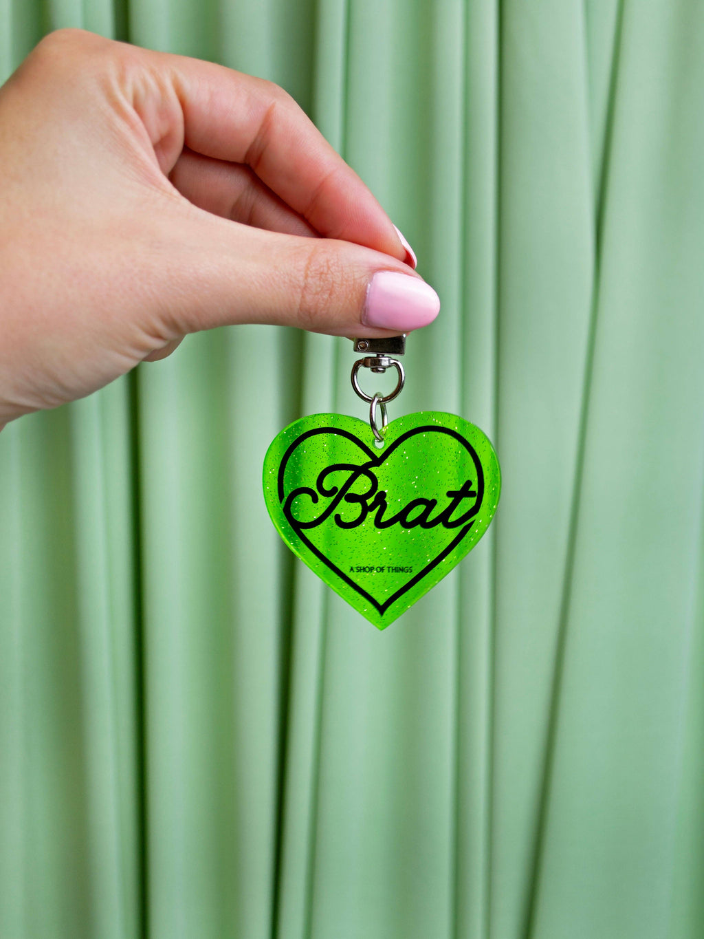 Keyring / Bag Charm - Brat Green