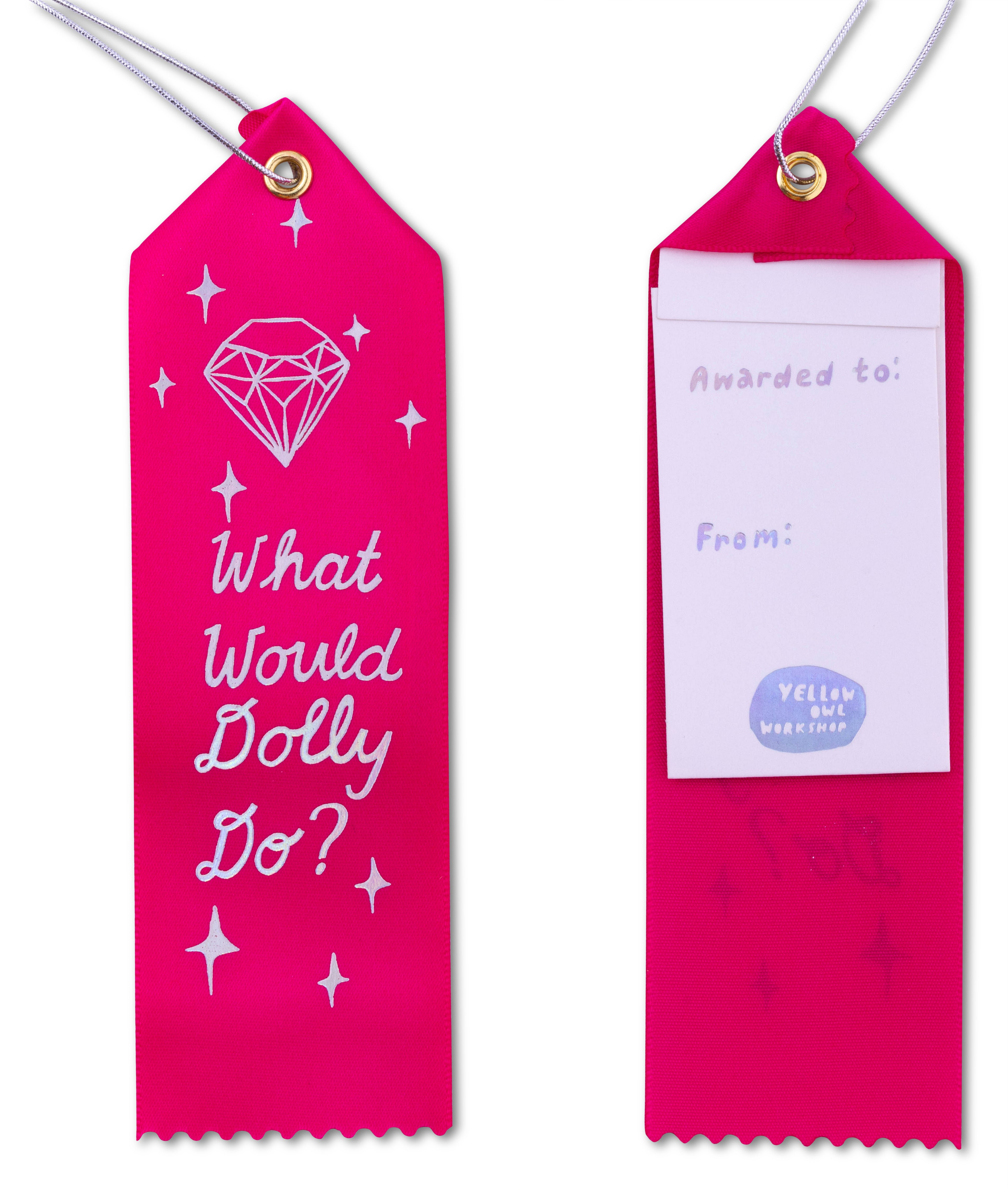 Award Ribbon / Bookmark w Note - Dolly