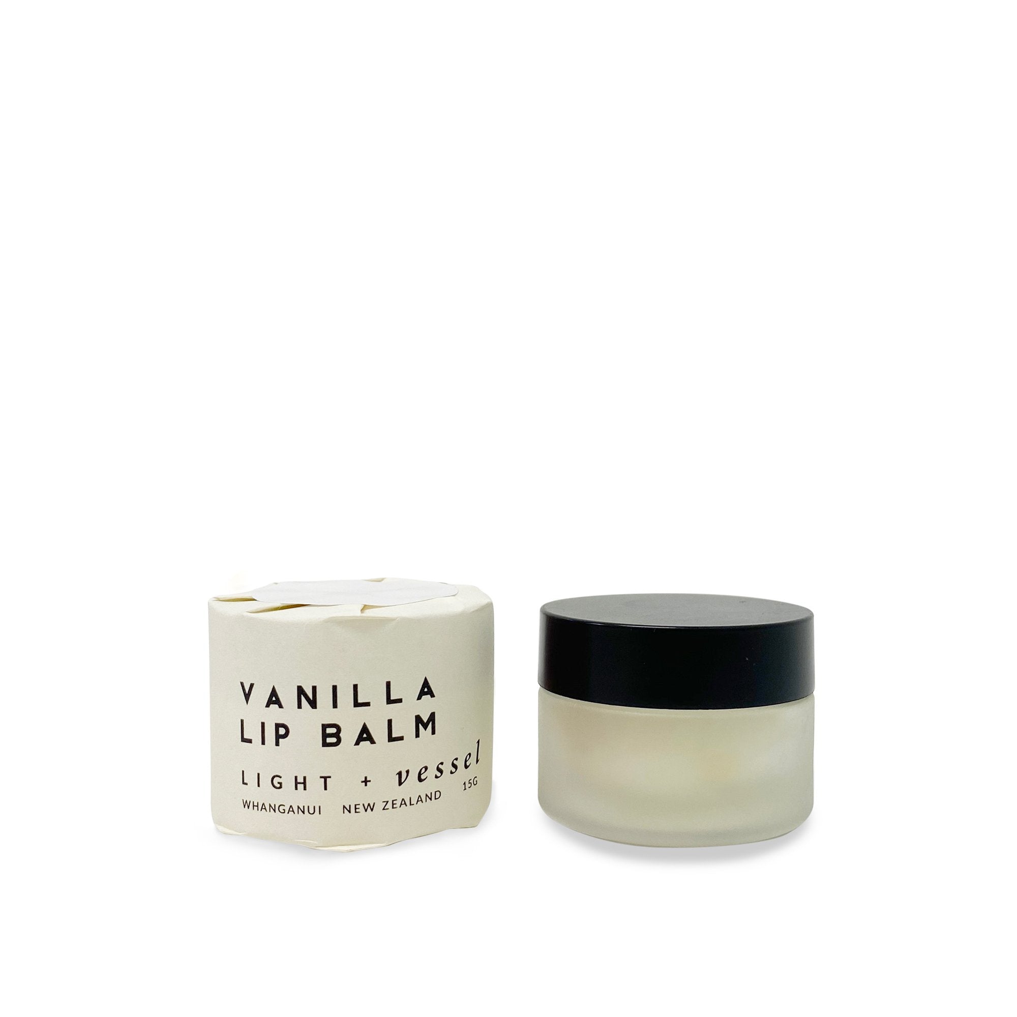 Lip Balm Glass Jar - Vanilla