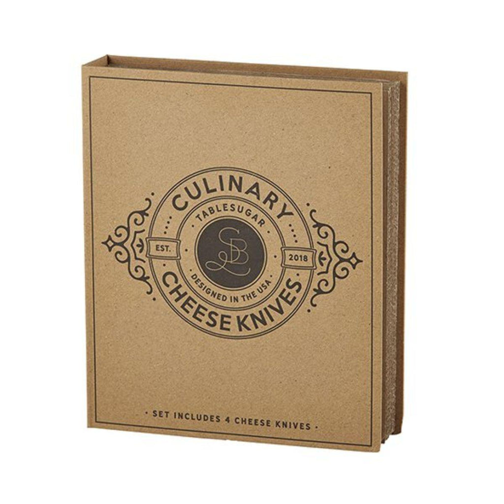 Cardboard Book Gift Set - Cheese Knives