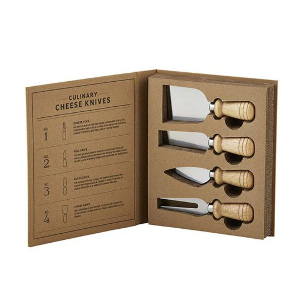 Cardboard Book Gift Set - Cheese Knives