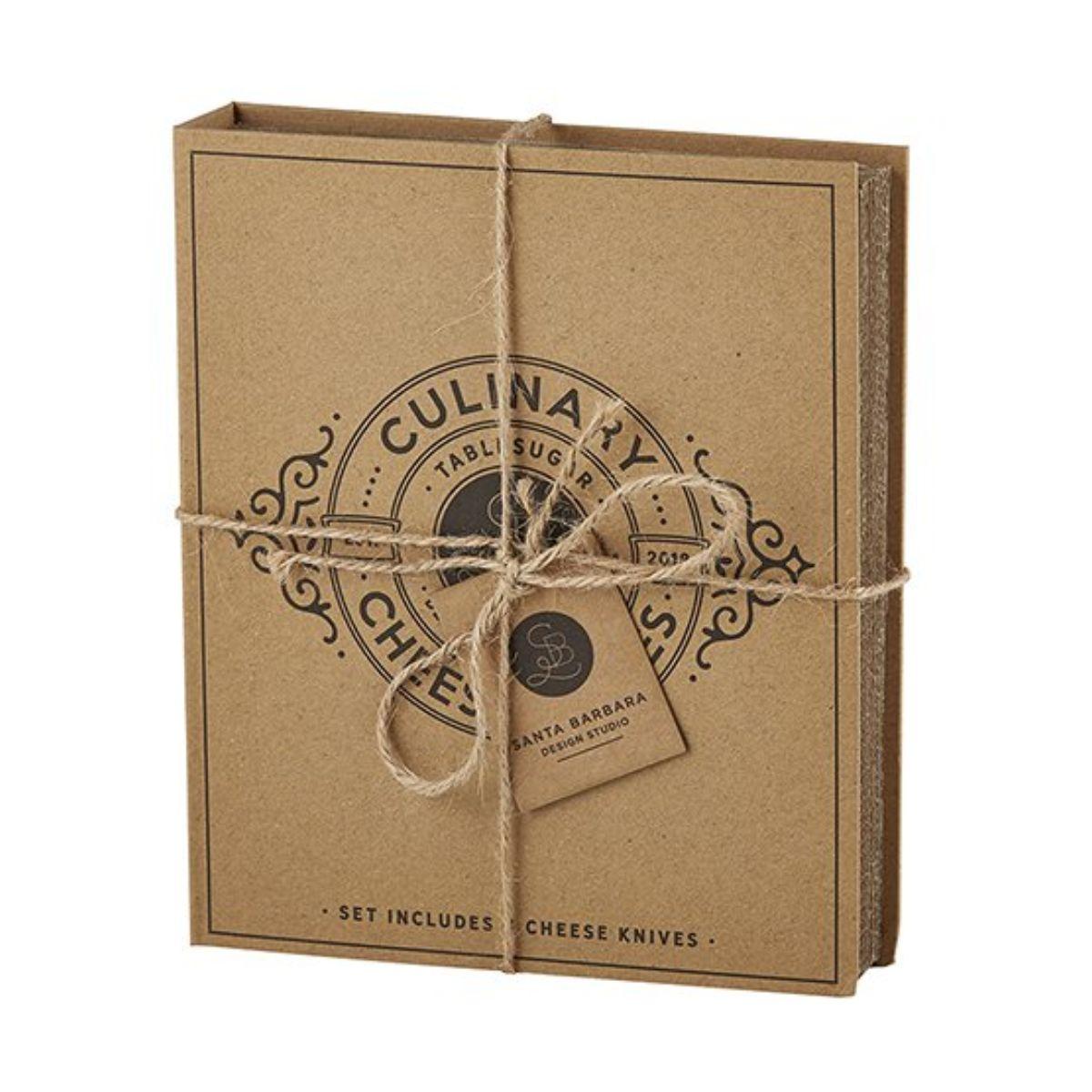 Cardboard Book Gift Set - Cheese Knives