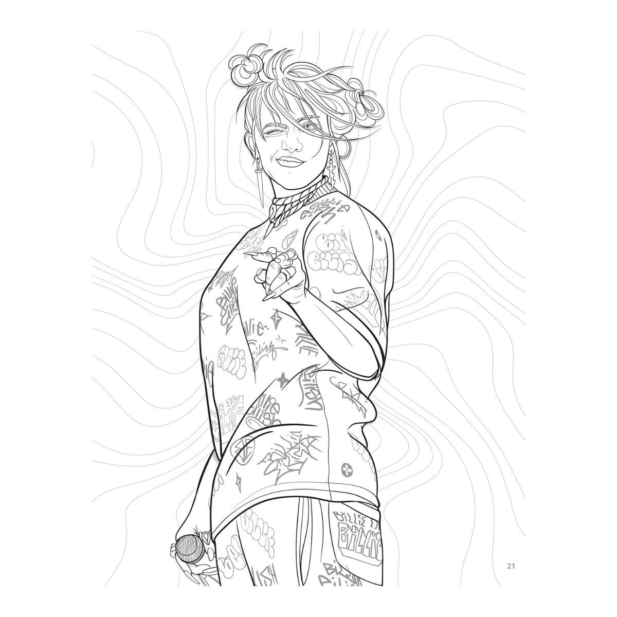 Colouring & Activity Book - Super Stylish Billie Eilish