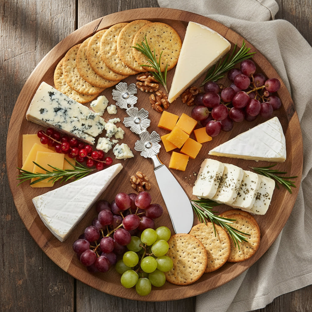 Condiment Spreader Knife - Silver Flowers