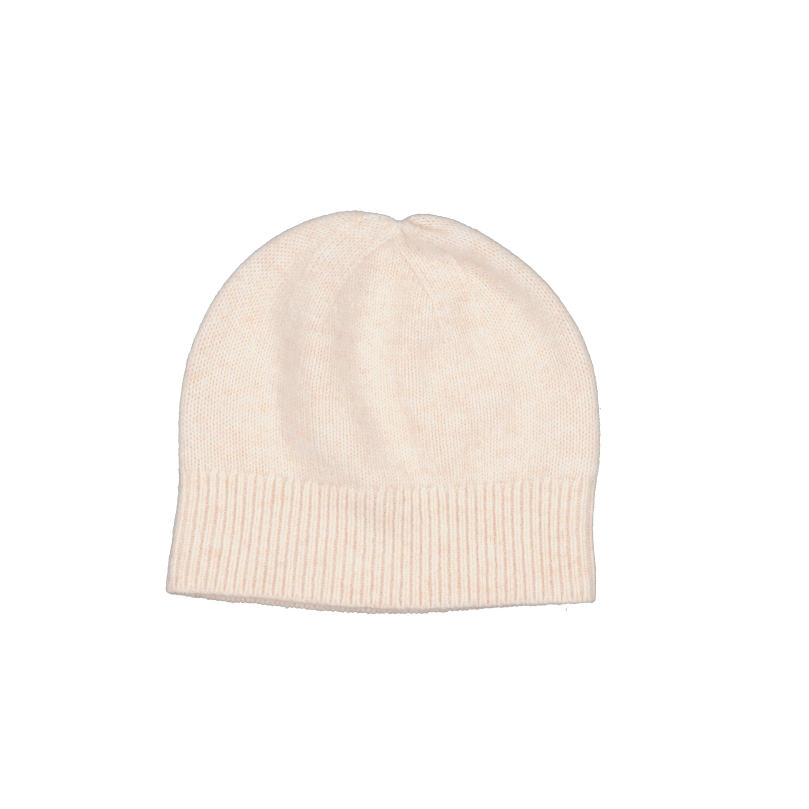 Wool Knit hat - Ivory Blush
