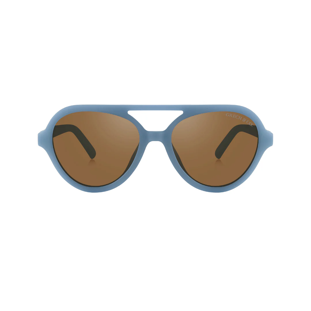 Polarized Unisex Aviator Sunglasses - Desert Teal