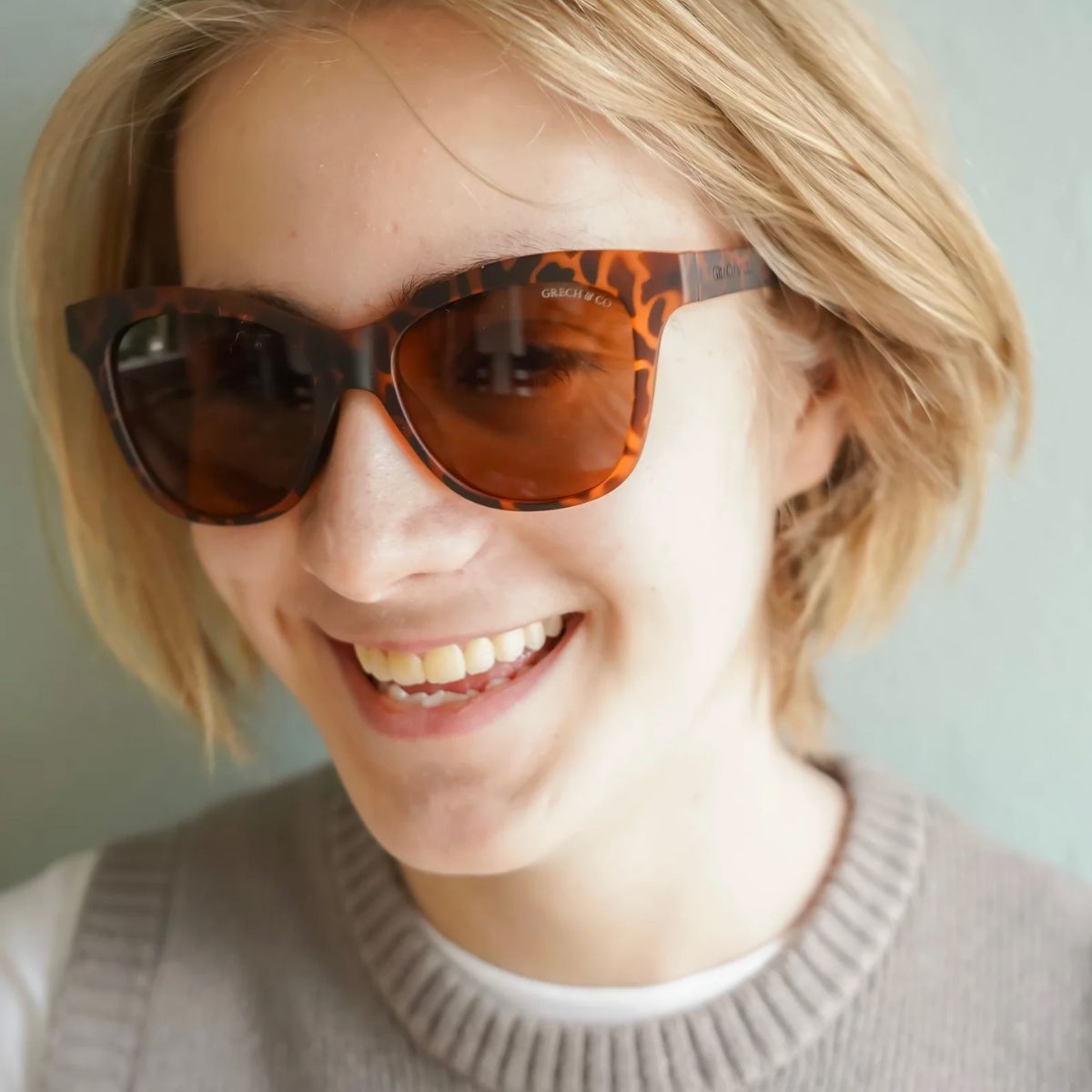 Polarized Unisex Wayfarer Sunglasses - Tort