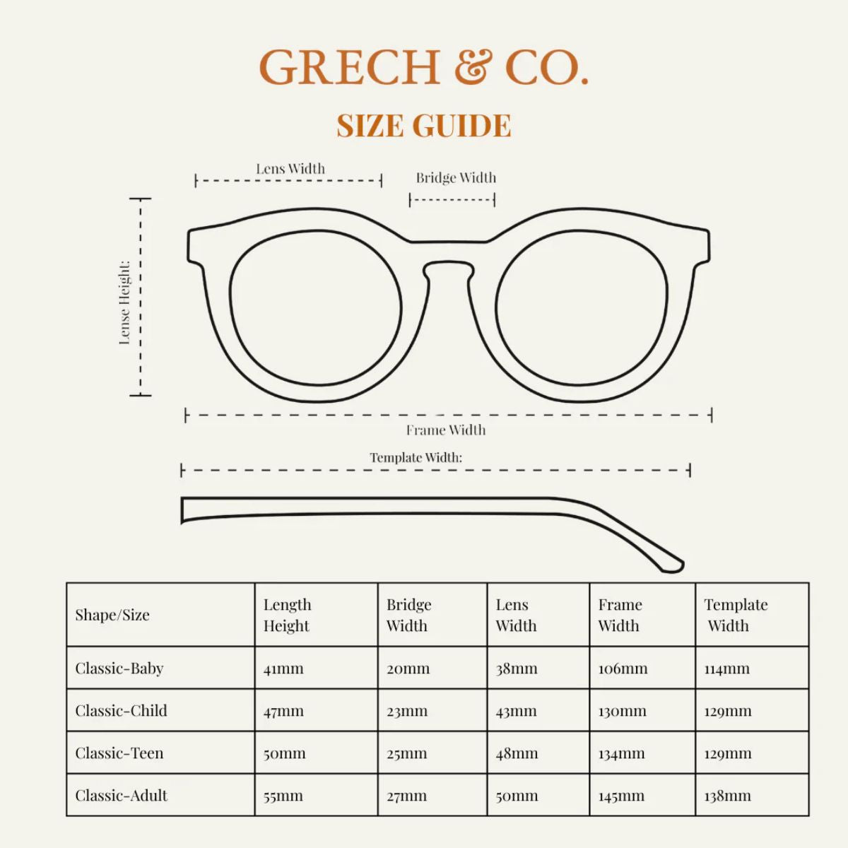 Polarized Adult Classic Sunglasses - Sunset