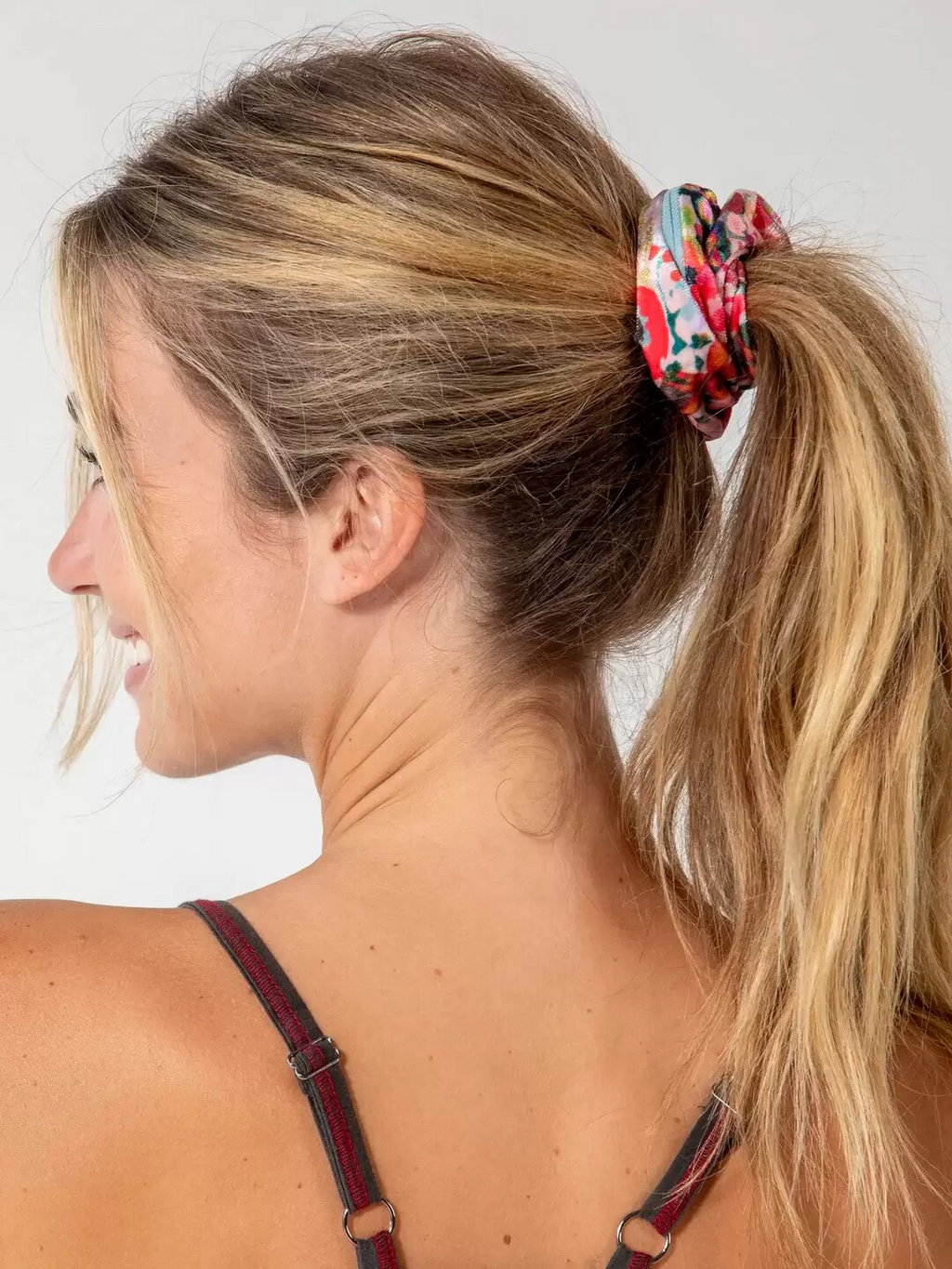 Hideaway Hair Scrunchie - Pink Meadow