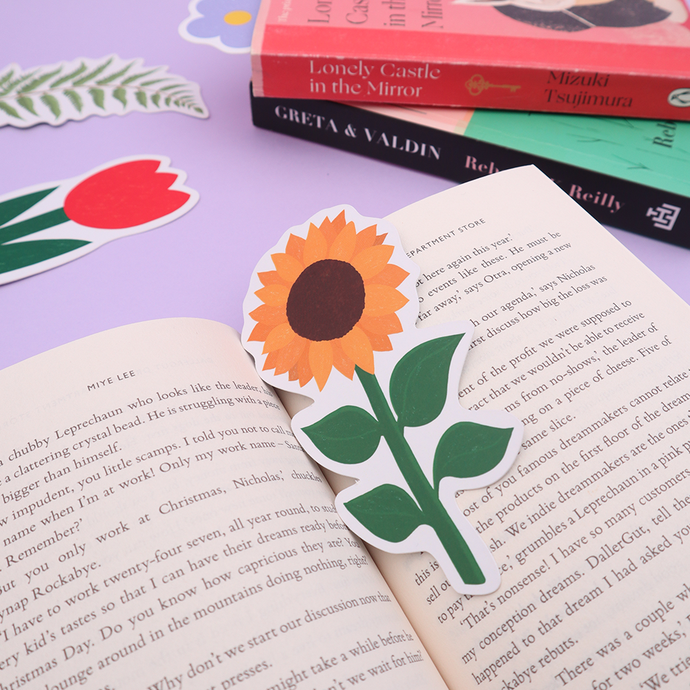 Iko Iko Cut Out Bookmark - Sunflower