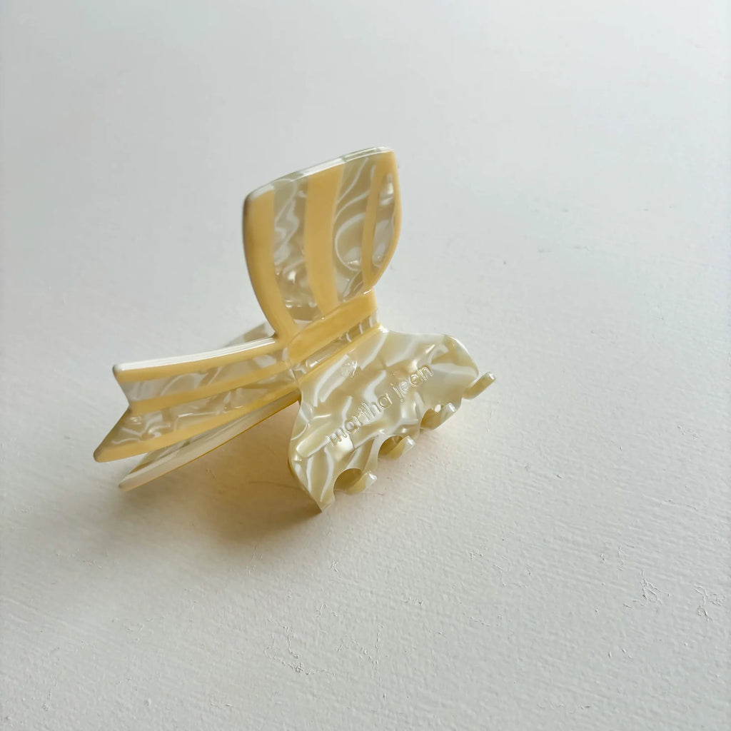 Big Bow Hair Clip - Cream