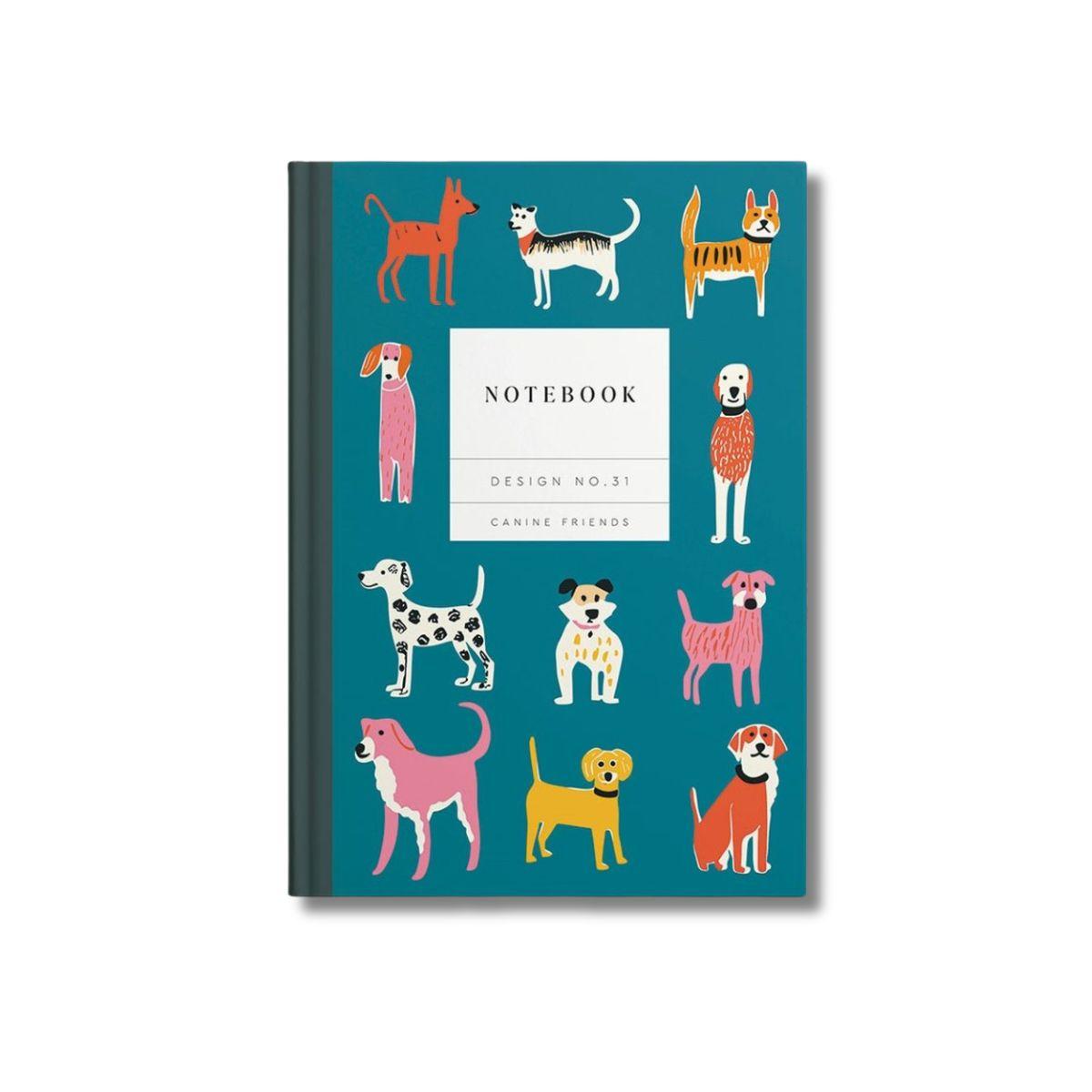 Kaleido A5 Premium Hard Cover Notebook - Canine Friends