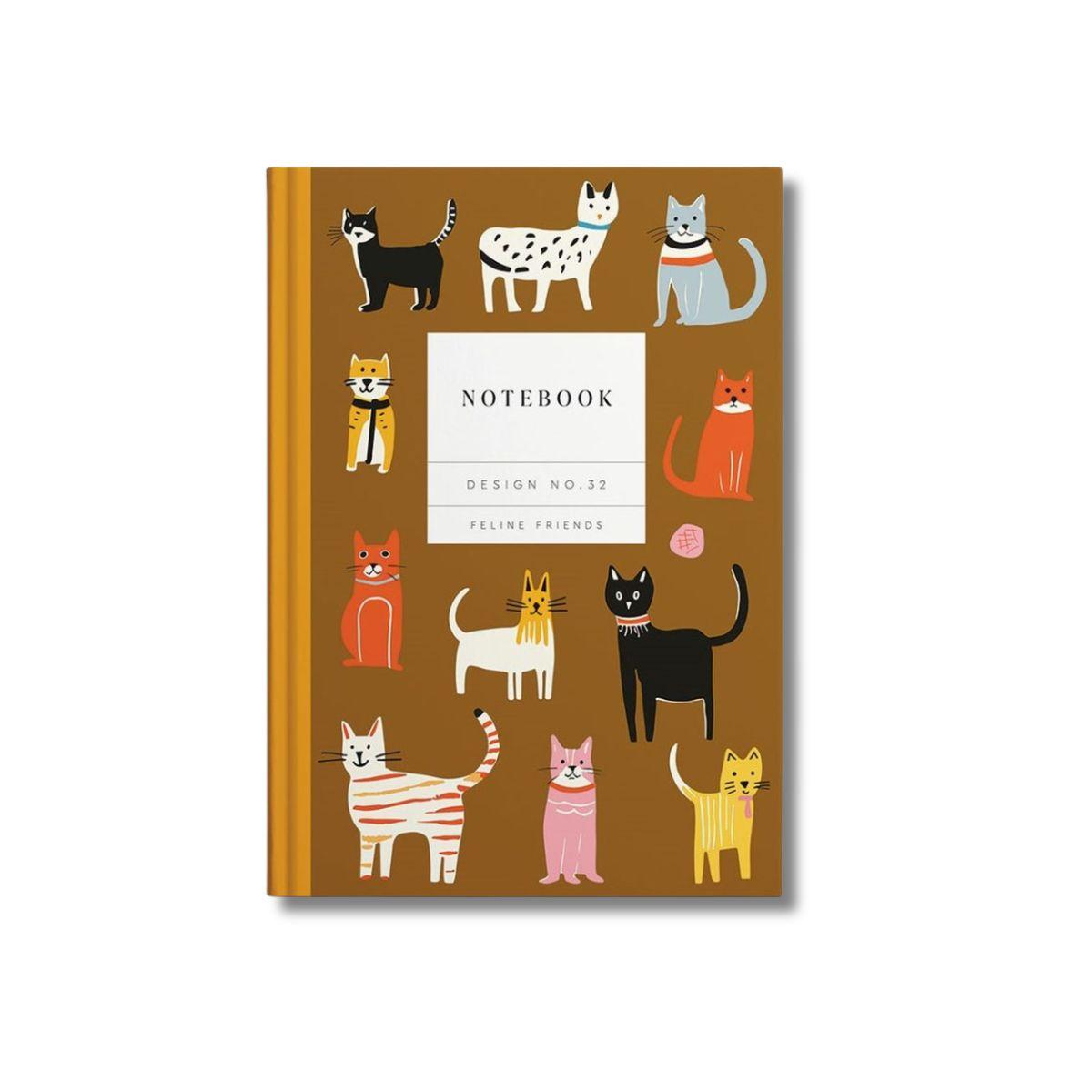 Kaleido A5 Premium Hard Cover Notebook - Feline Friends