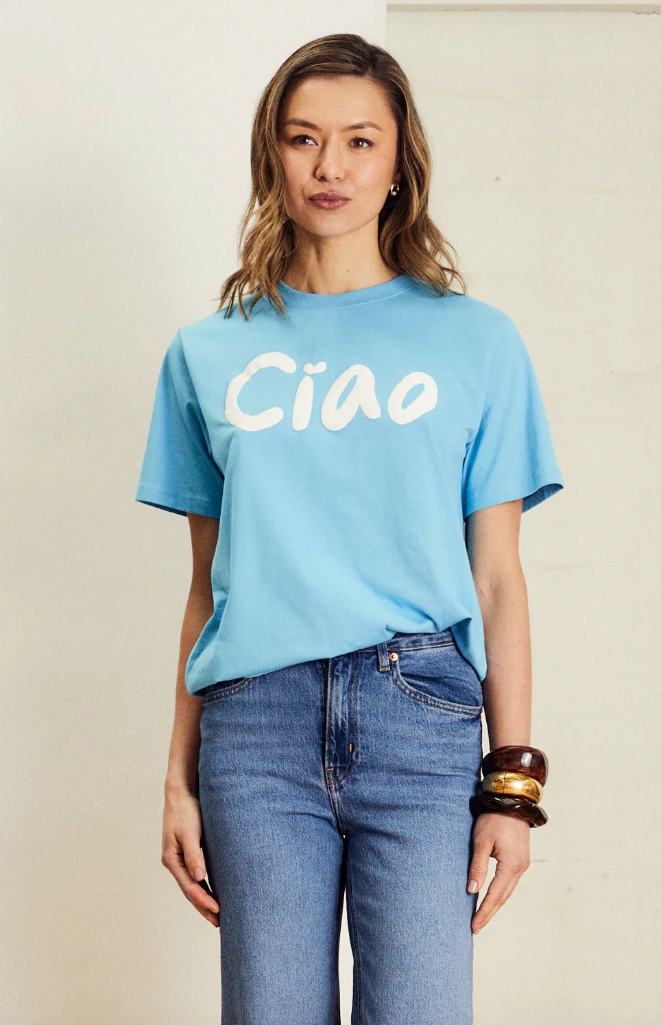 Lana Vintage Tee - Blue Ciao