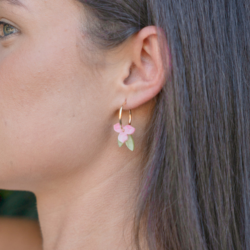 Meadow Hoop Earrings - Periwinkle