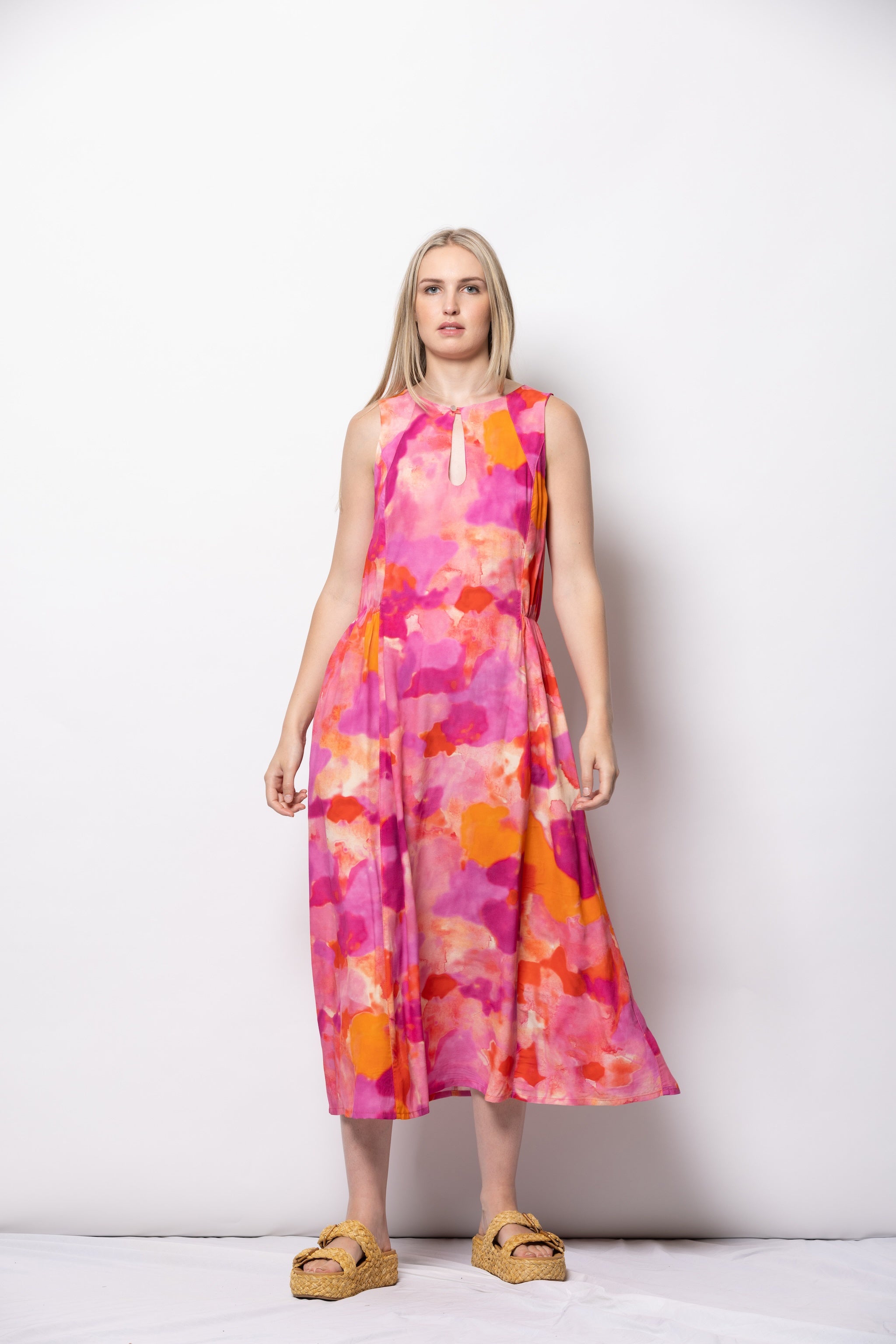 Muse Dress - Blush Strokes