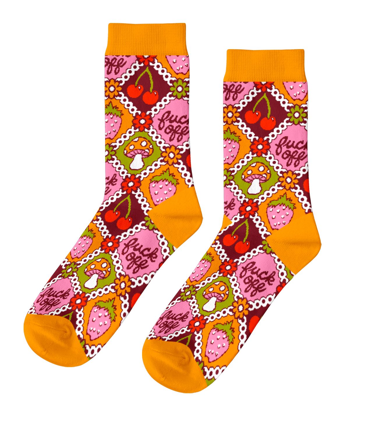 Women's Sized Socks - F* Off Retro