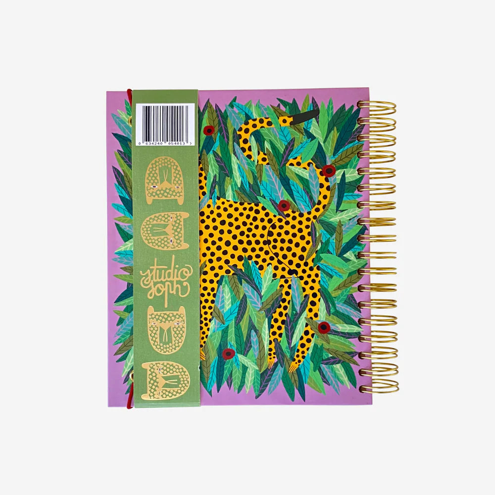 Hardback Spiral Bound Notebook - Grumpy Cheetah